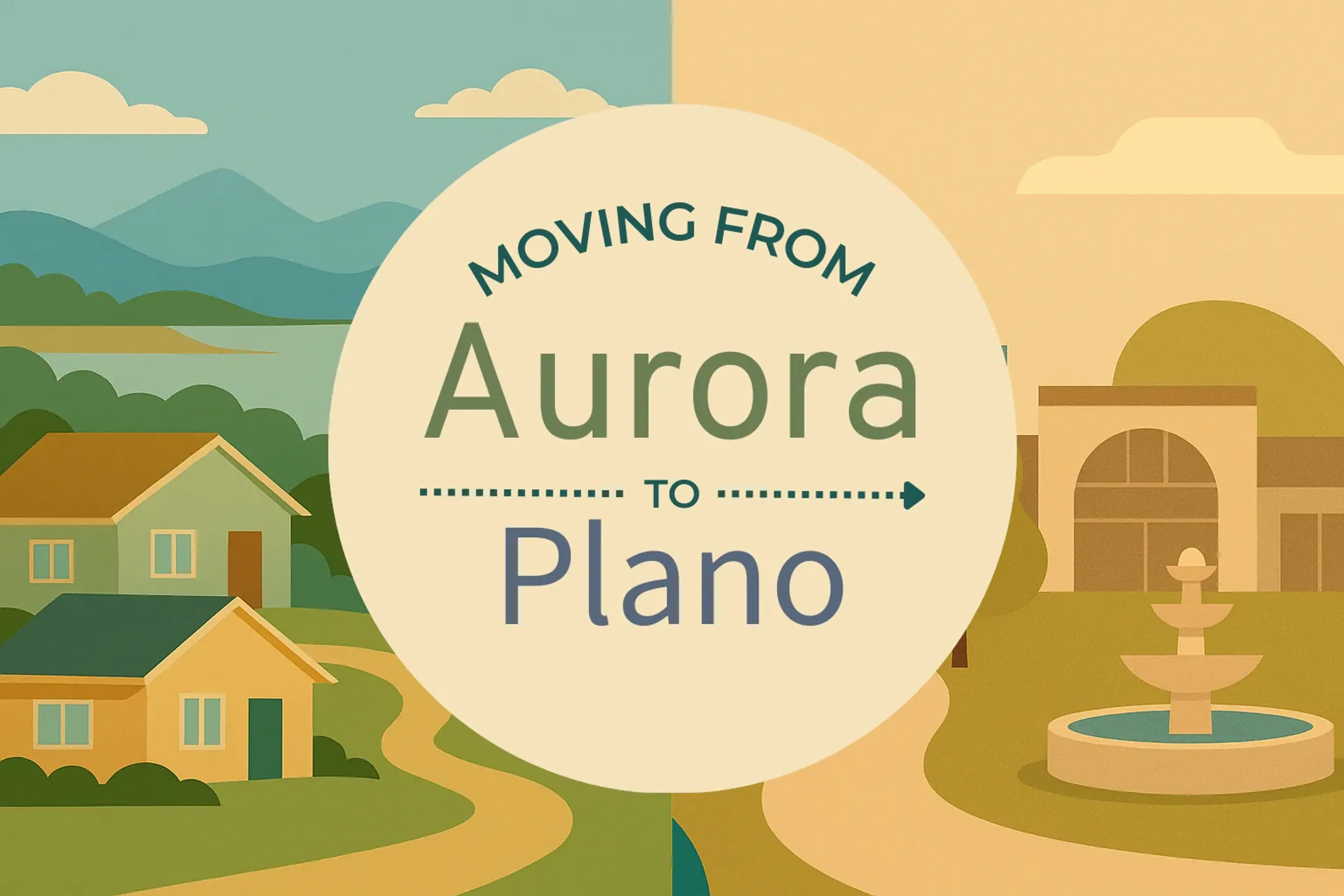 Side-by-side comparison of Aurora to Plano moving companies