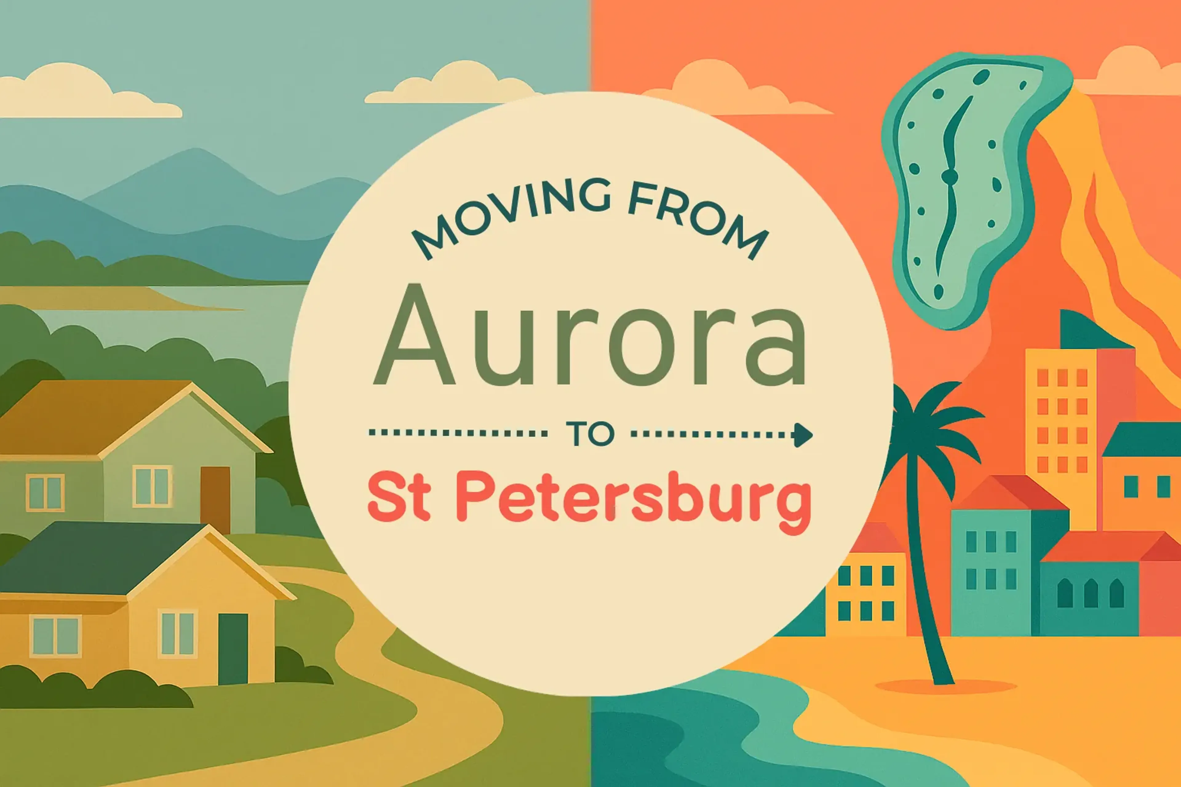 Side-by-side comparison of Aurora to St. Petersburg moving companies