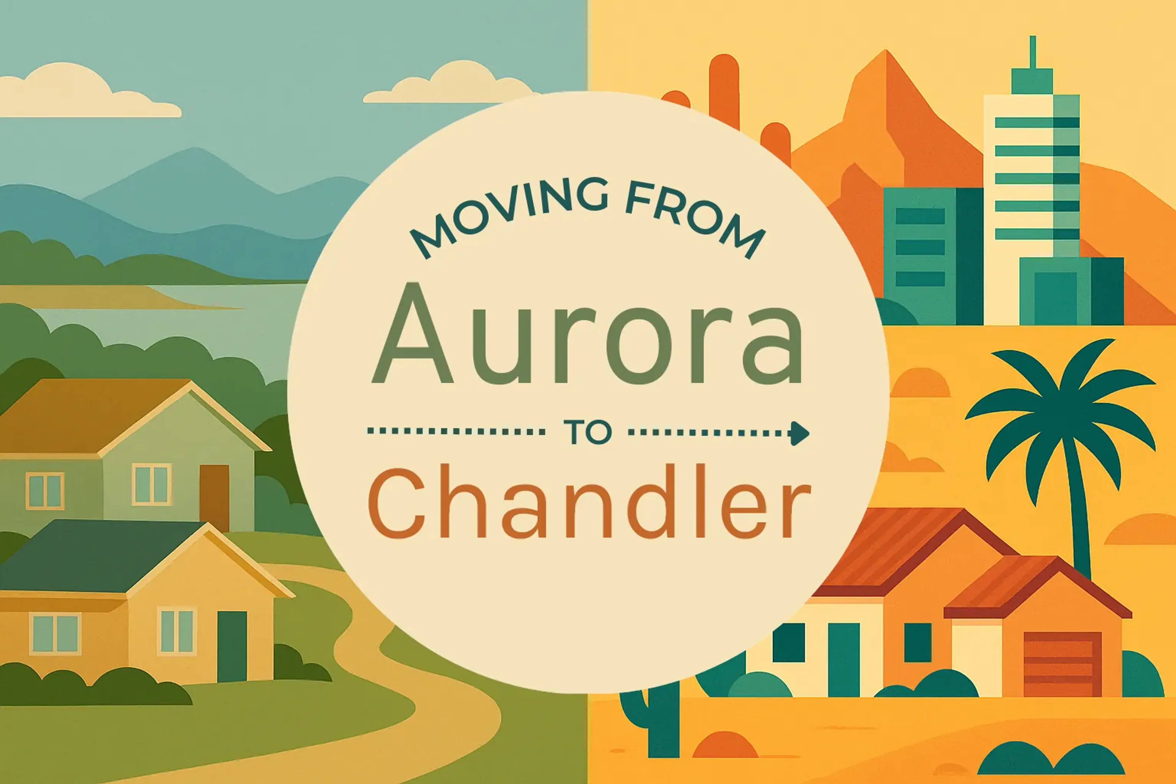 Side-by-side comparison of Aurora to Chandler moving companies