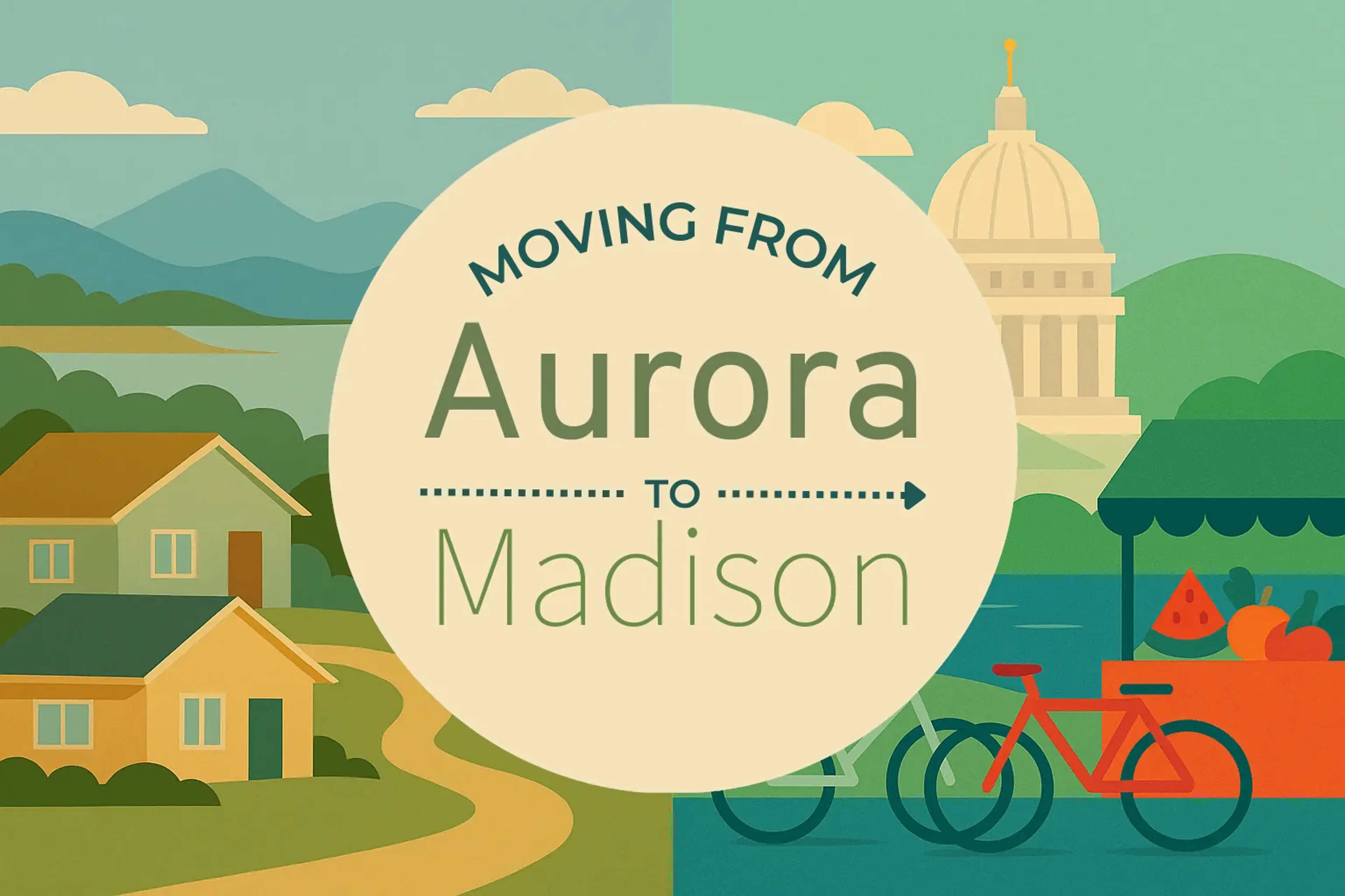 Side-by-side comparison of Aurora to Madison moving companies