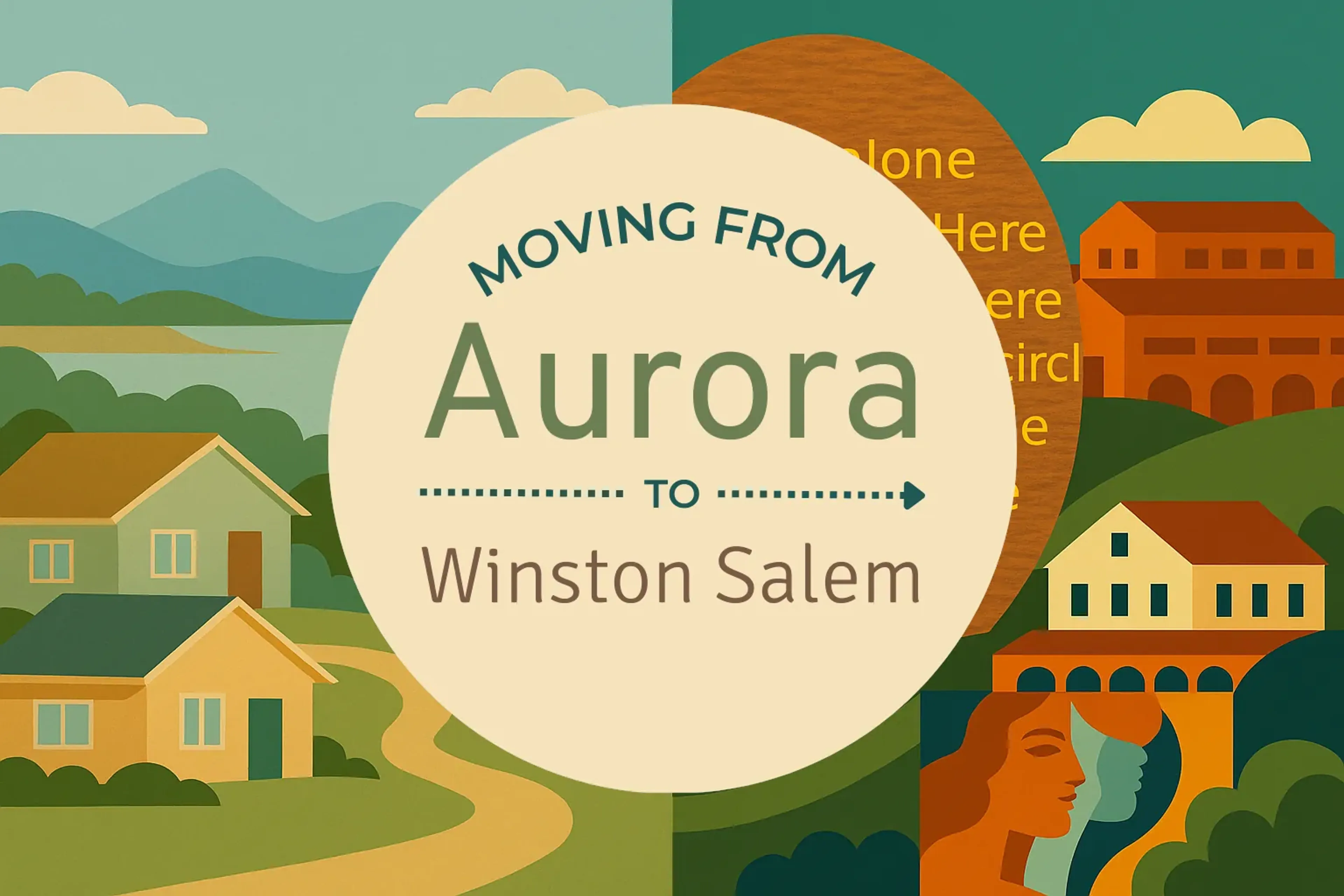 Side-by-side comparison of Aurora to Winston Salem moving companies