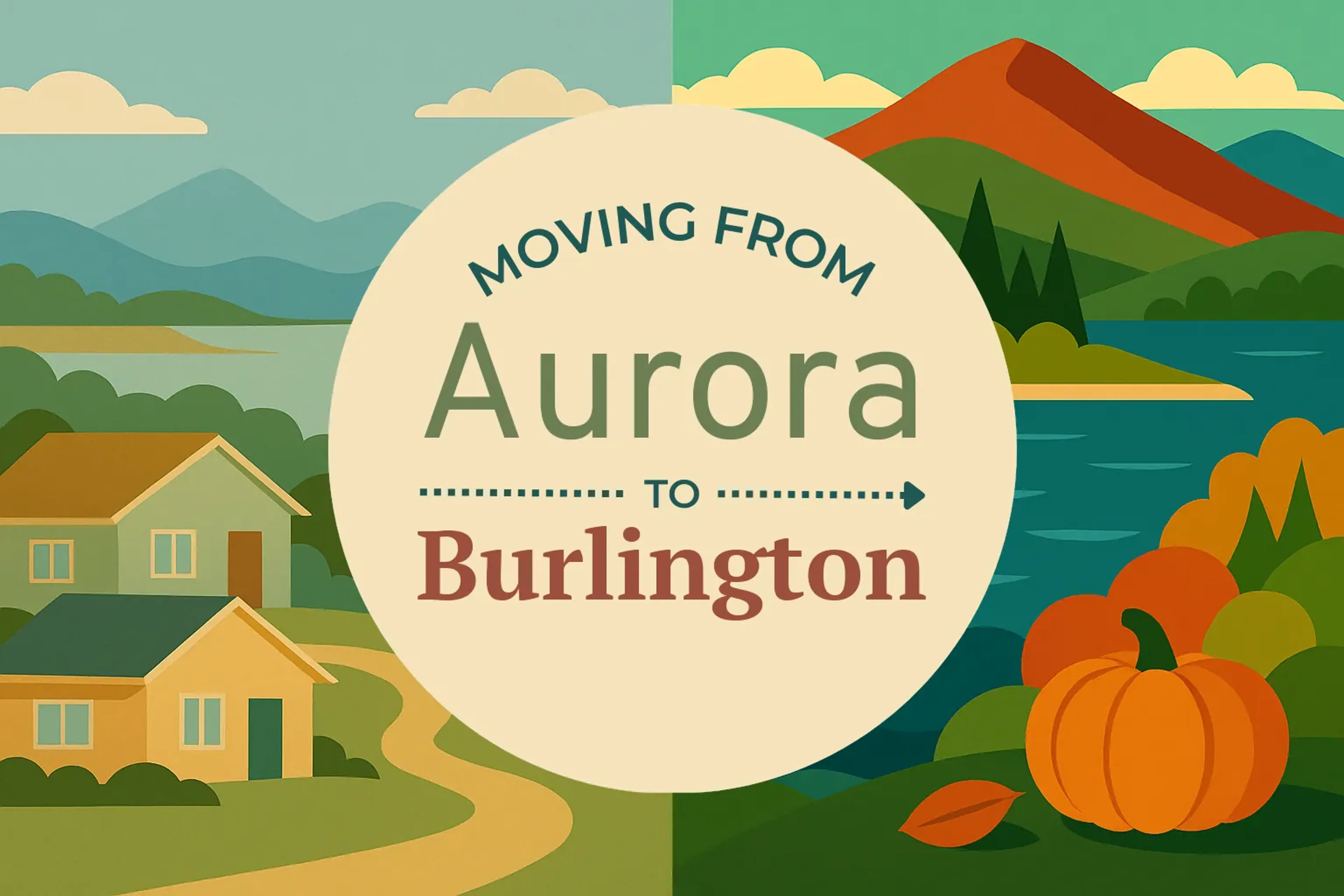 Side-by-side comparison of Aurora to Burlington moving companies
