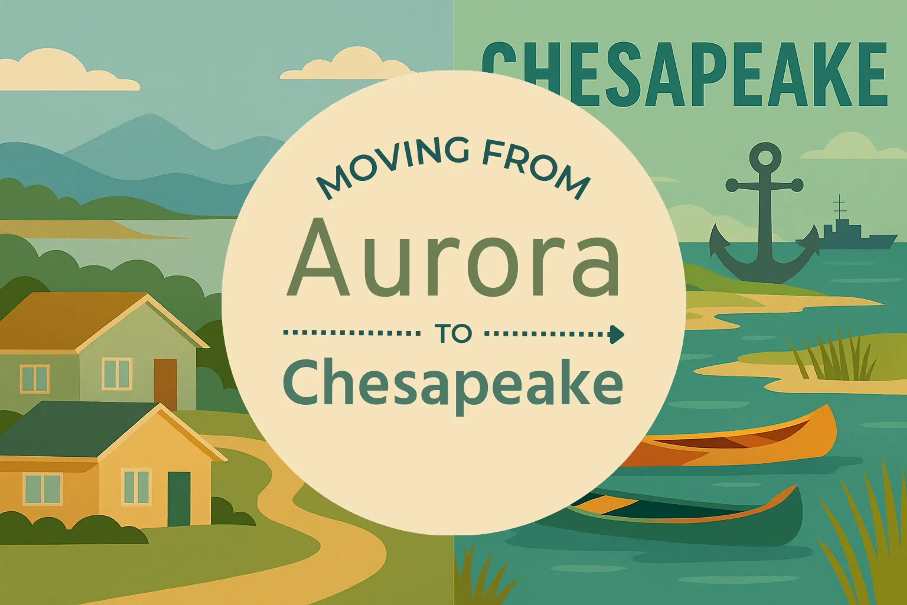 Side-by-side comparison of Aurora to Chesapeake moving companies