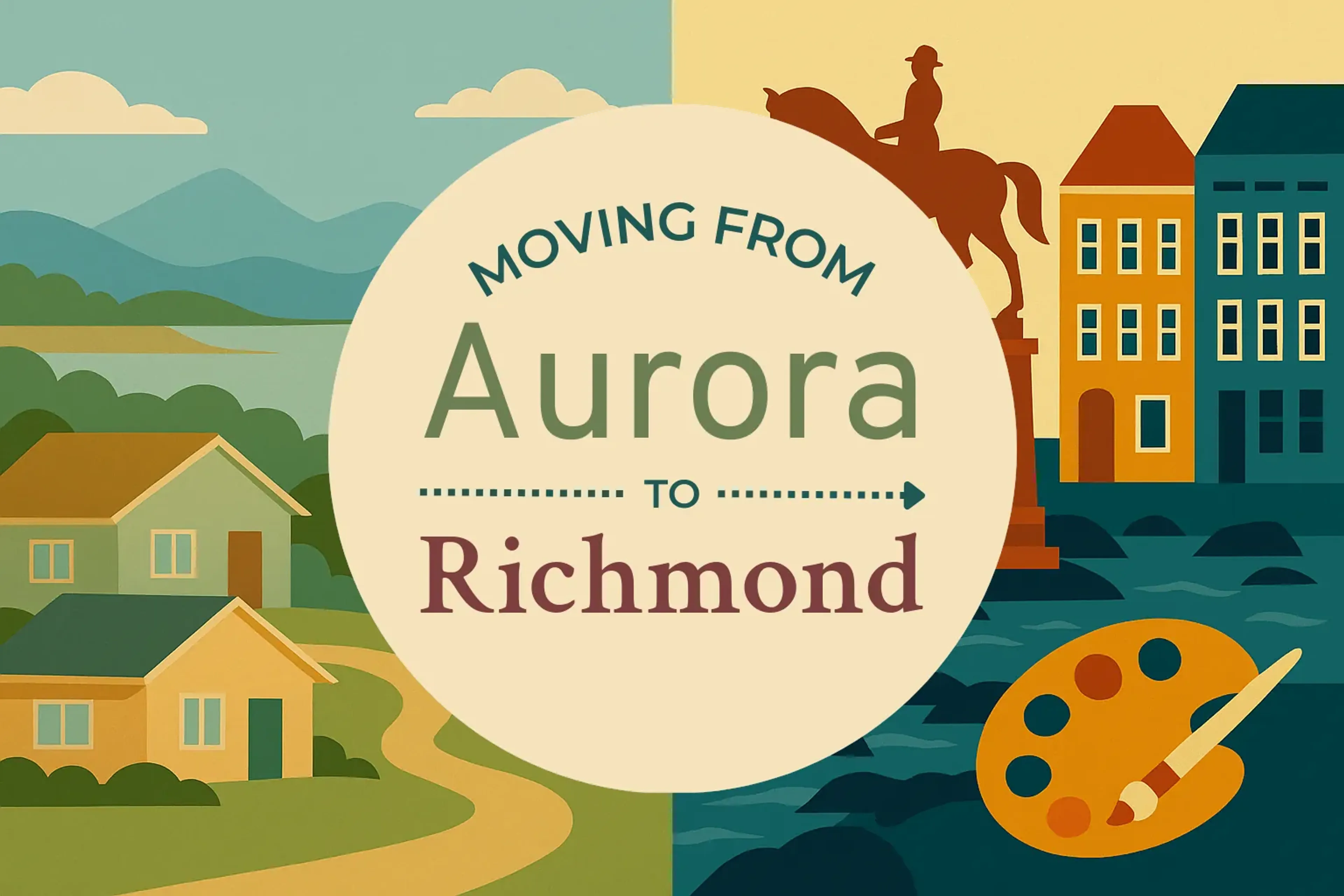Side-by-side comparison of Aurora to Richmond moving companies