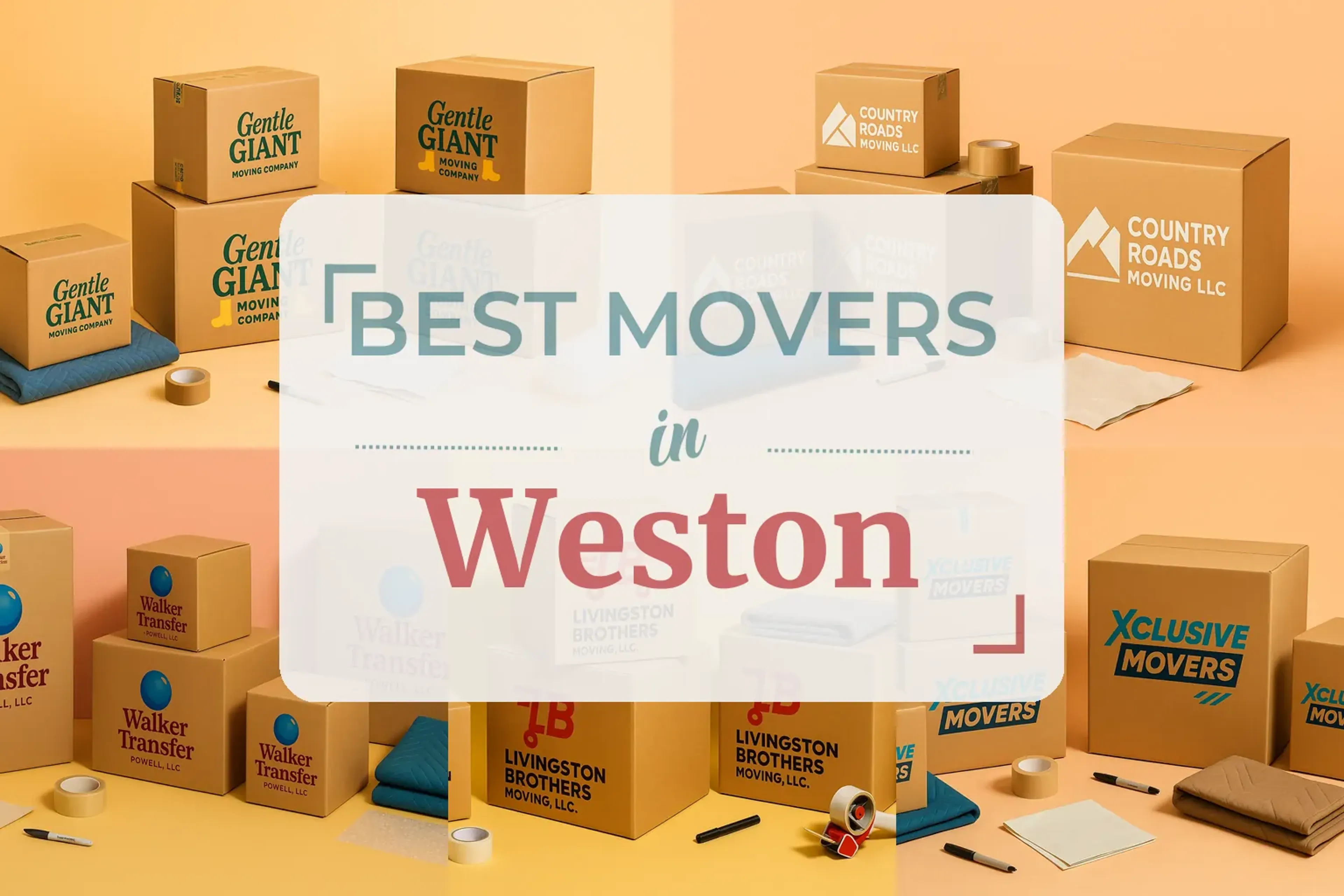 Side-by-side comparison of Weston moving companies