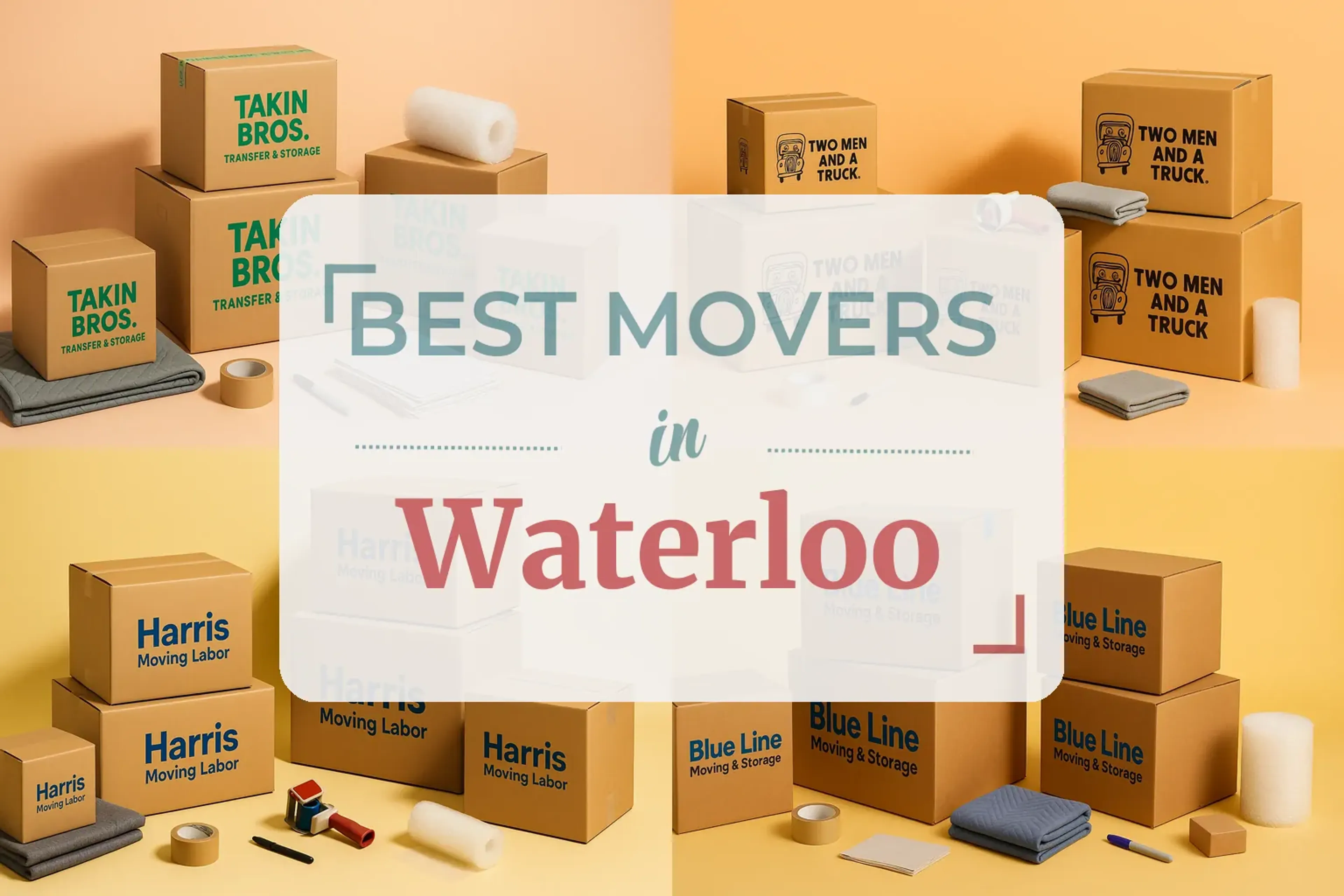 Side-by-side comparison of Waterloo moving companies