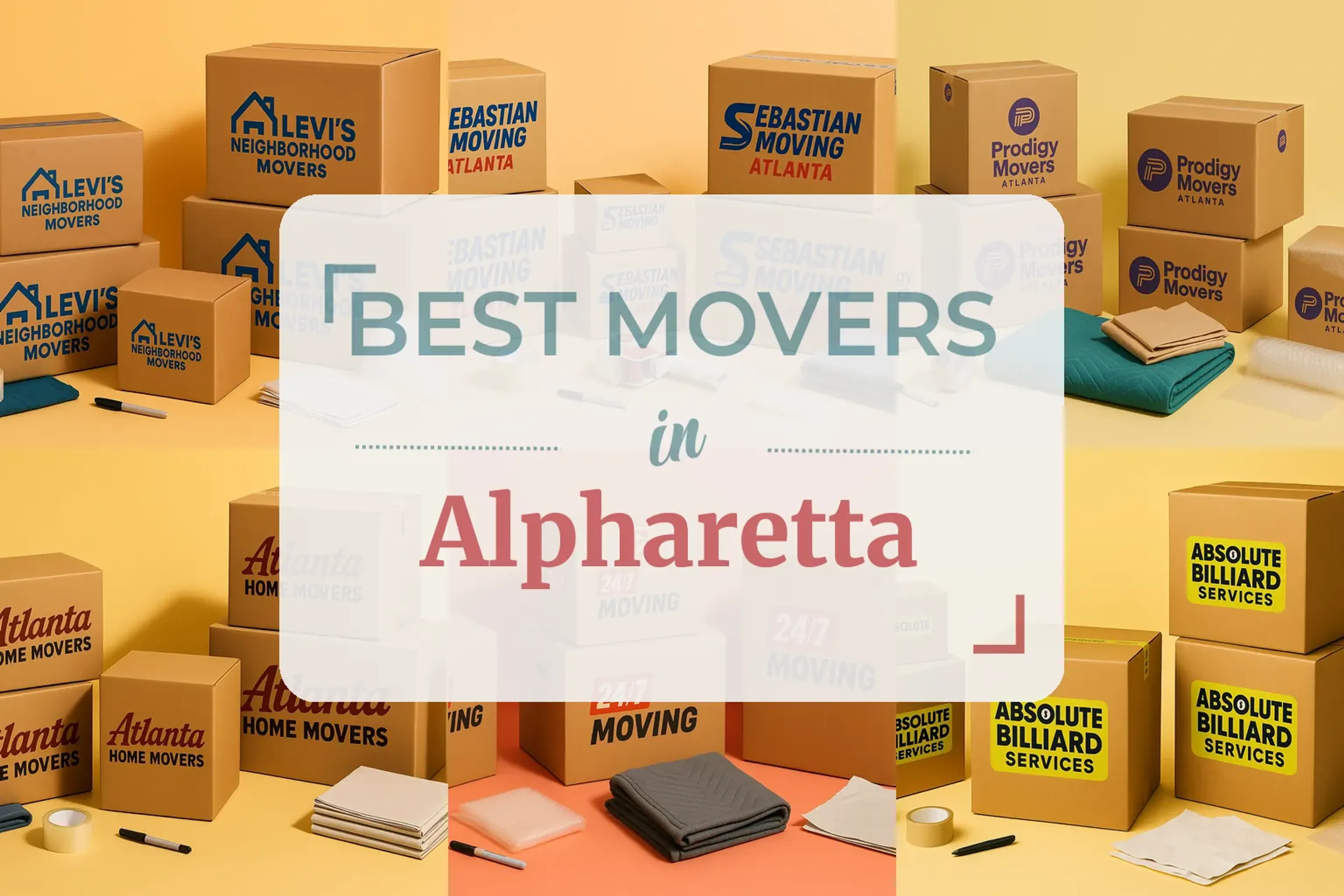 Side-by-side comparison of Alpharetta moving companies