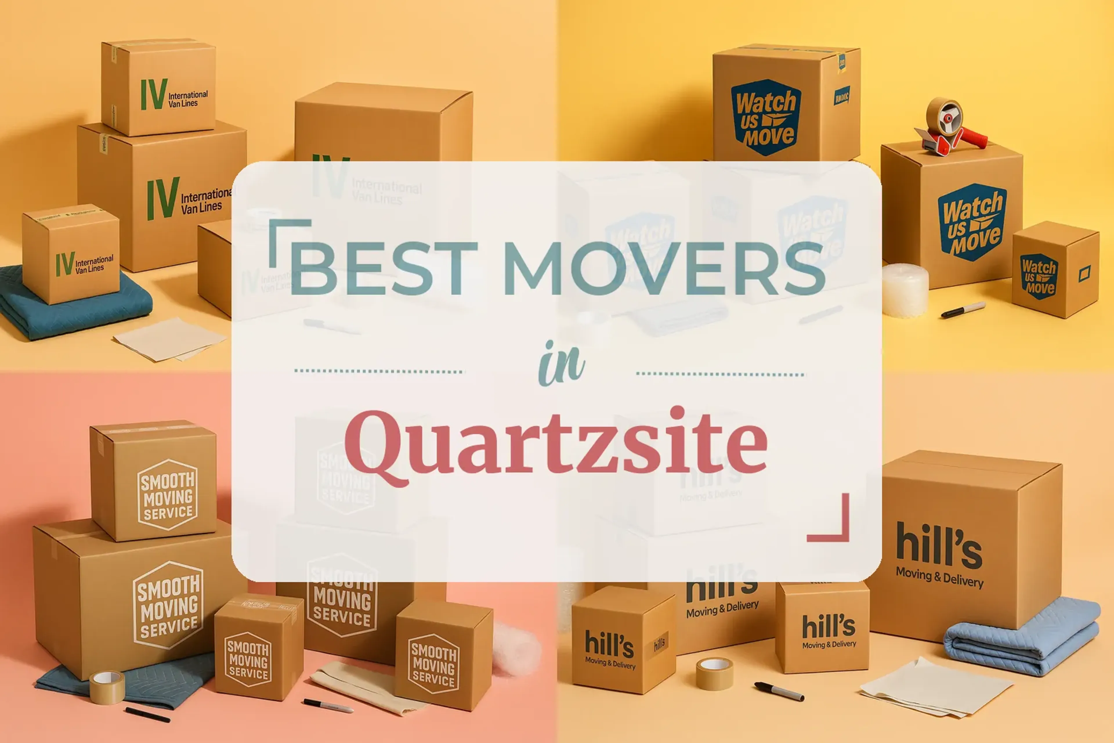 Side-by-side comparison of Quartzsite moving companies