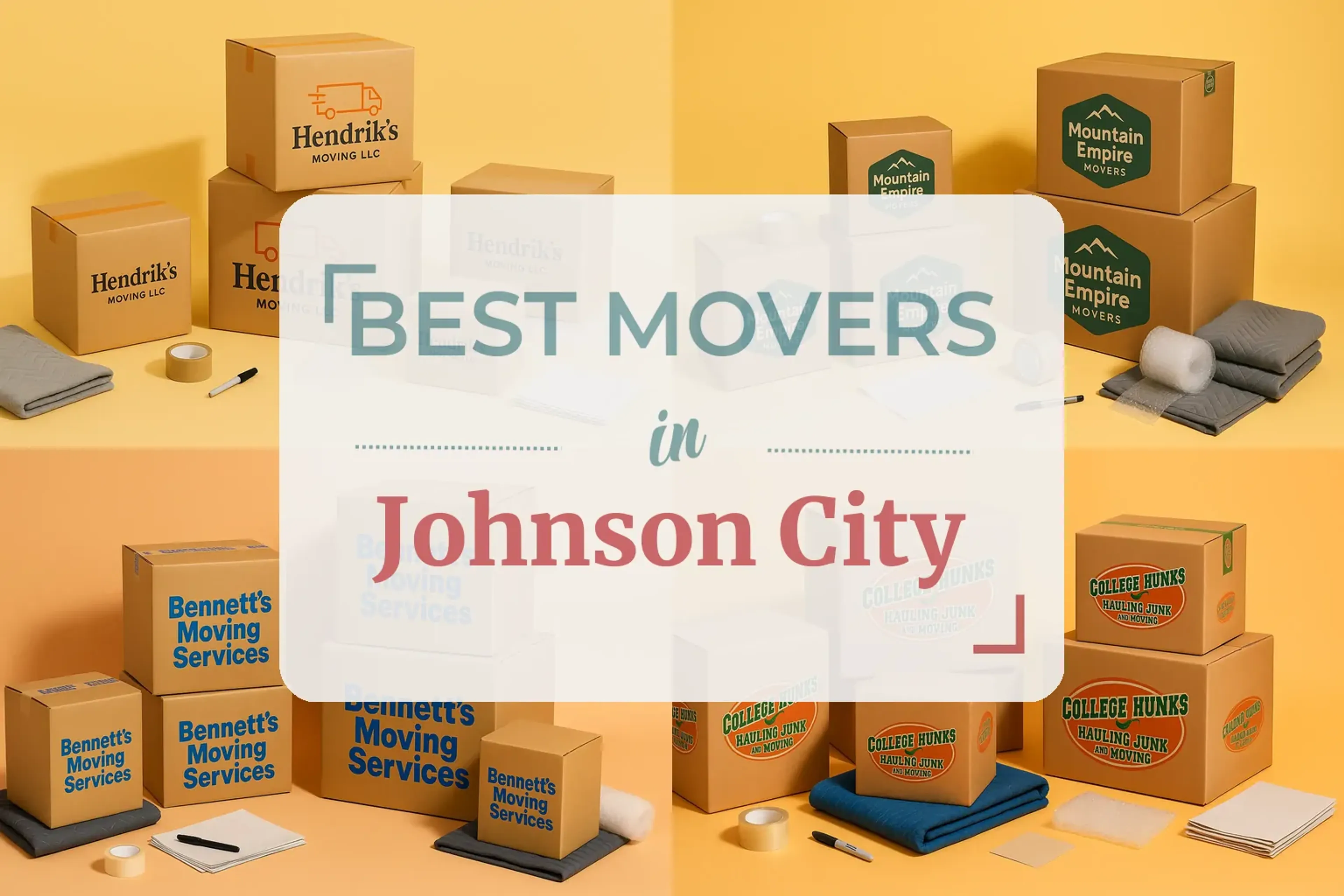 Side-by-side comparison of Johnson City moving companies