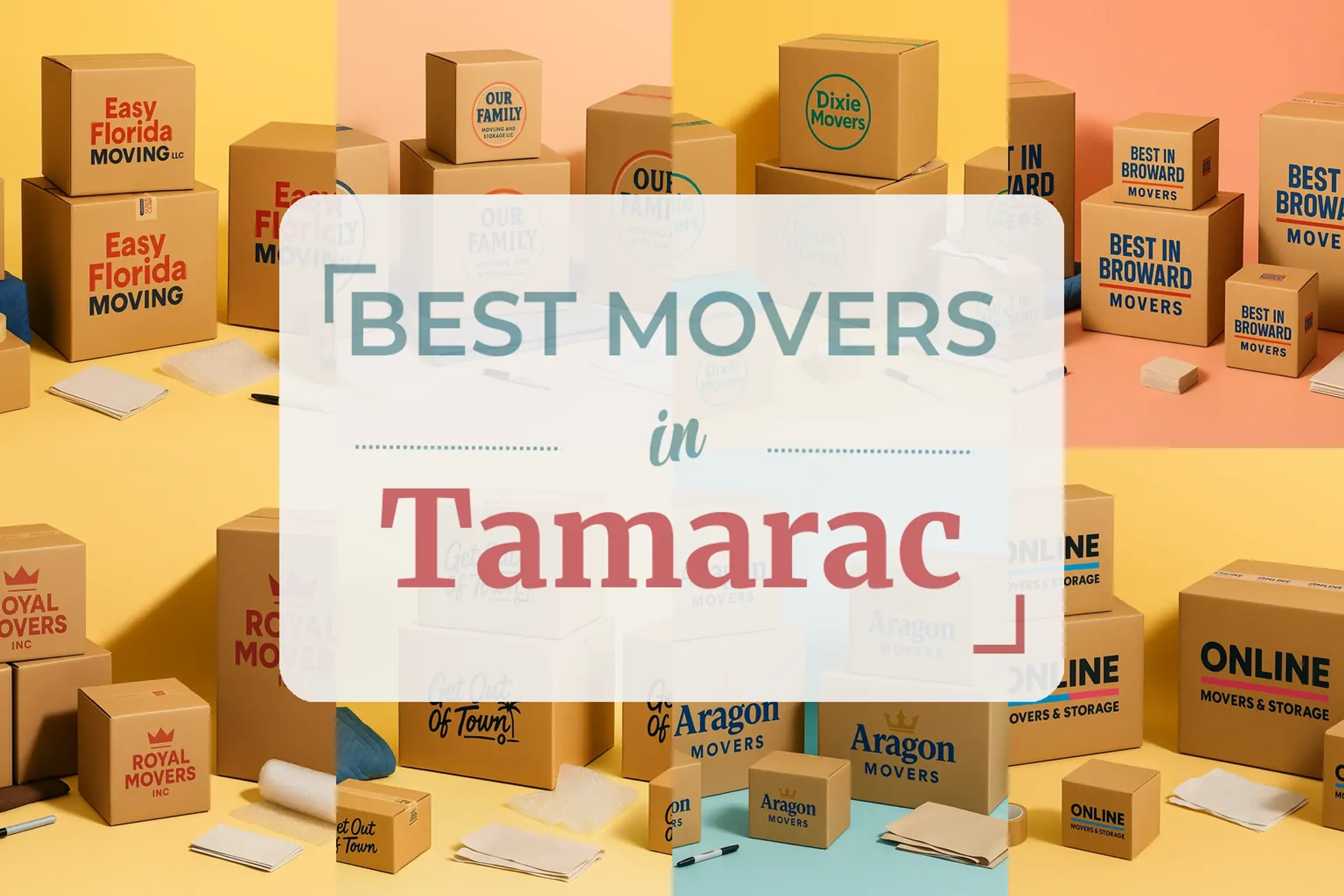 Side-by-side comparison of Tamarac moving companies