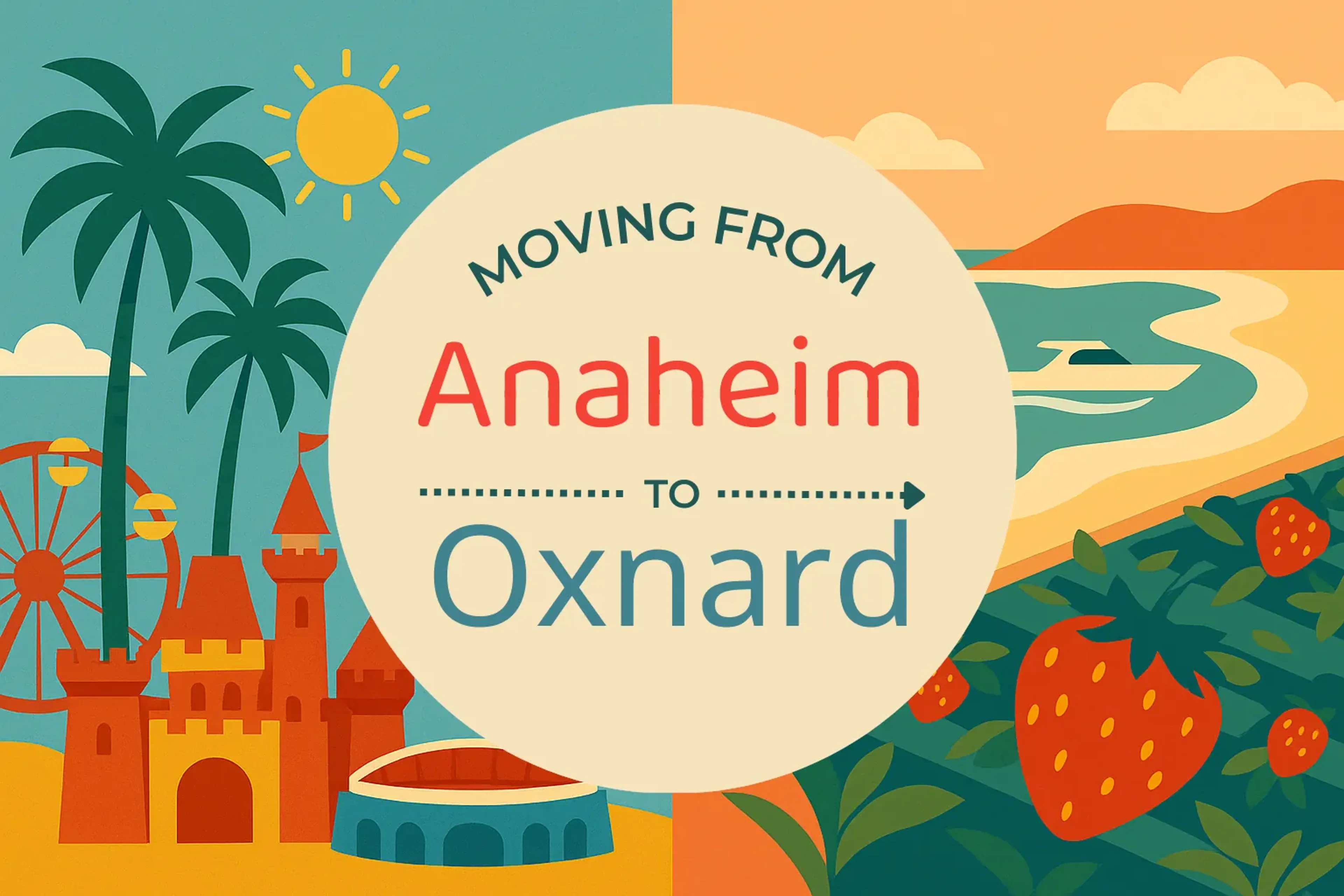 Side-by-side comparison of Anaheim to Oxnard moving companies
