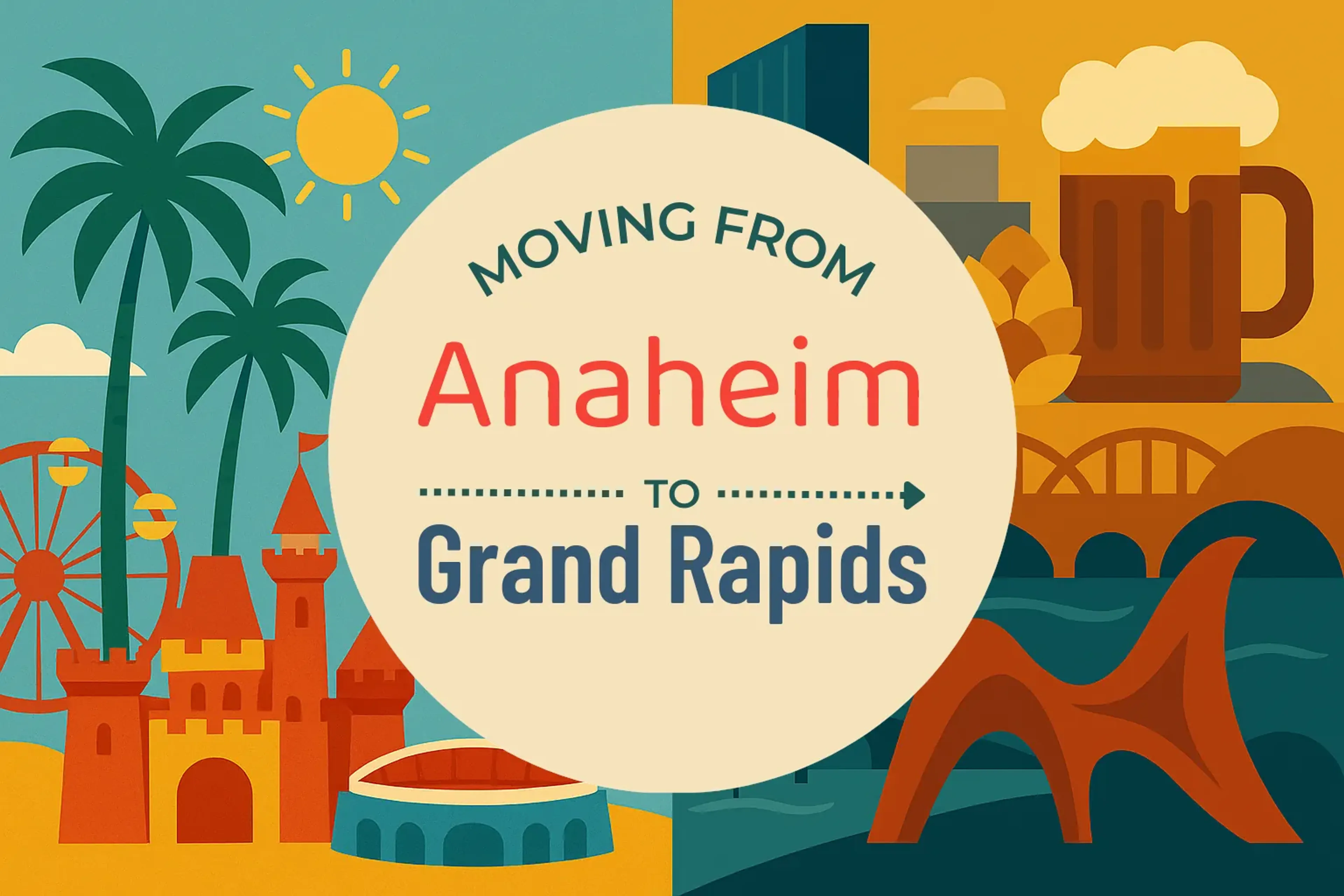 Side-by-side comparison of Anaheim to Grand Rapids moving companies