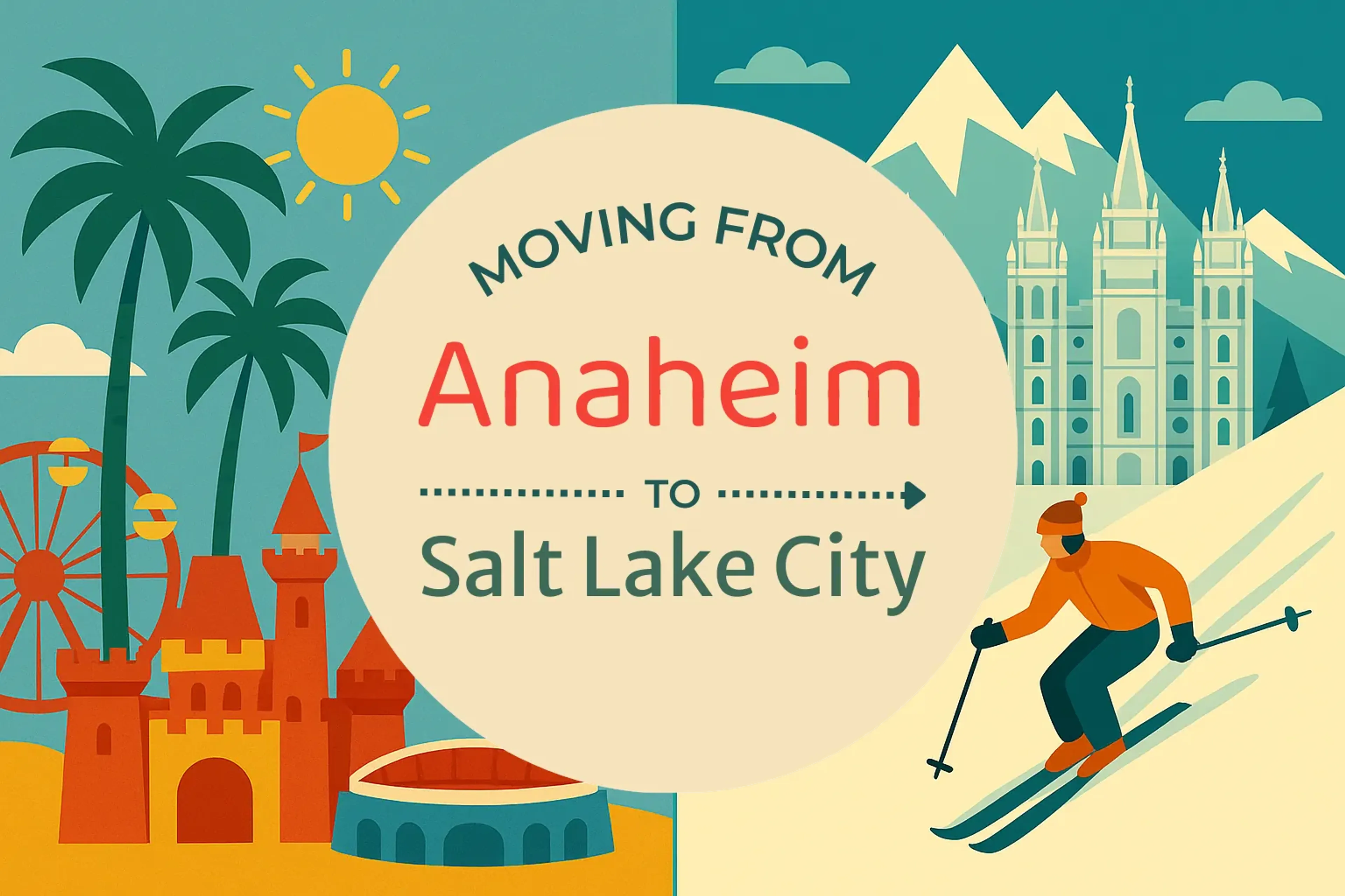Side-by-side comparison of Anaheim to Salt Lake City moving companies