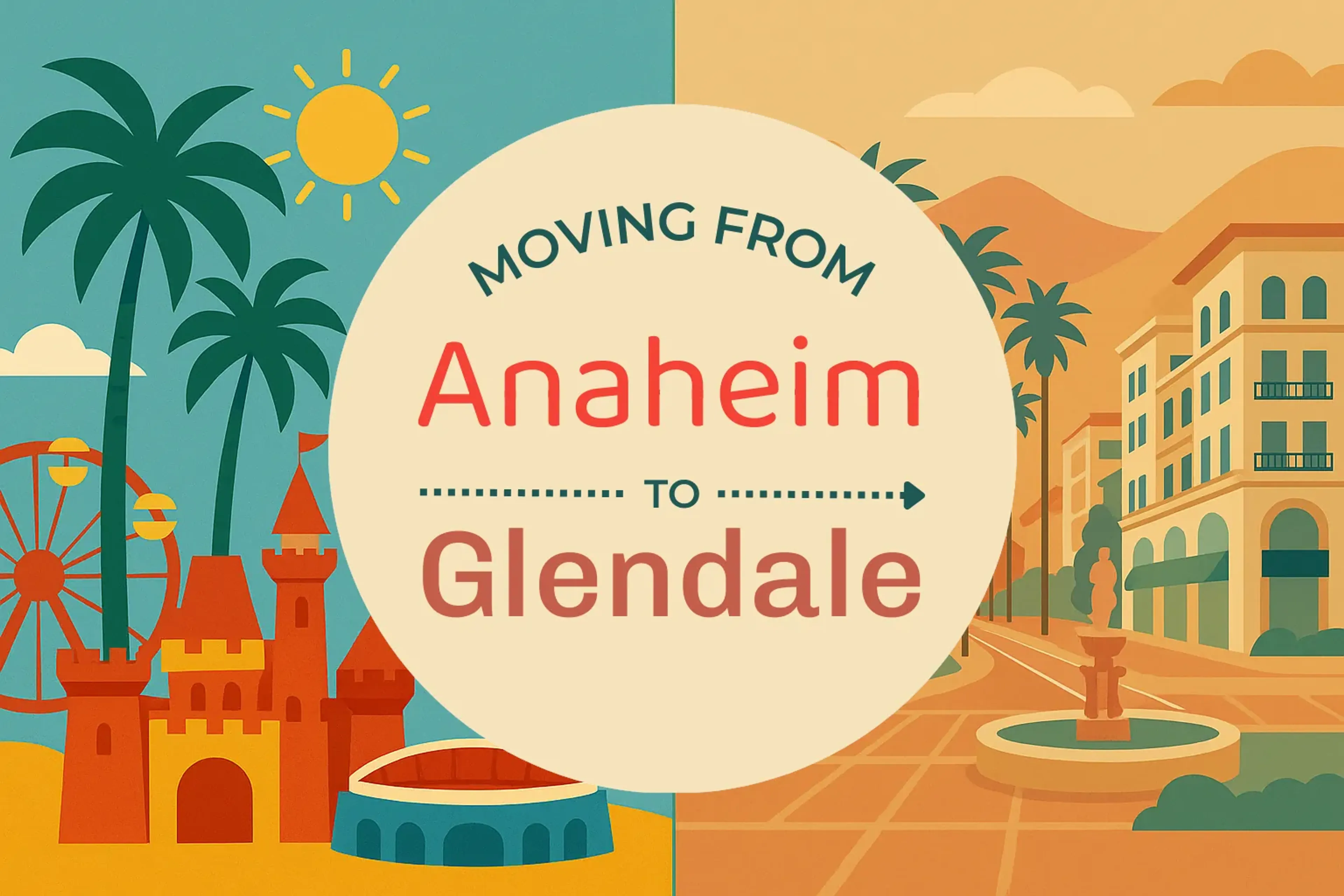 Side-by-side comparison of Anaheim to Glendale moving companies
