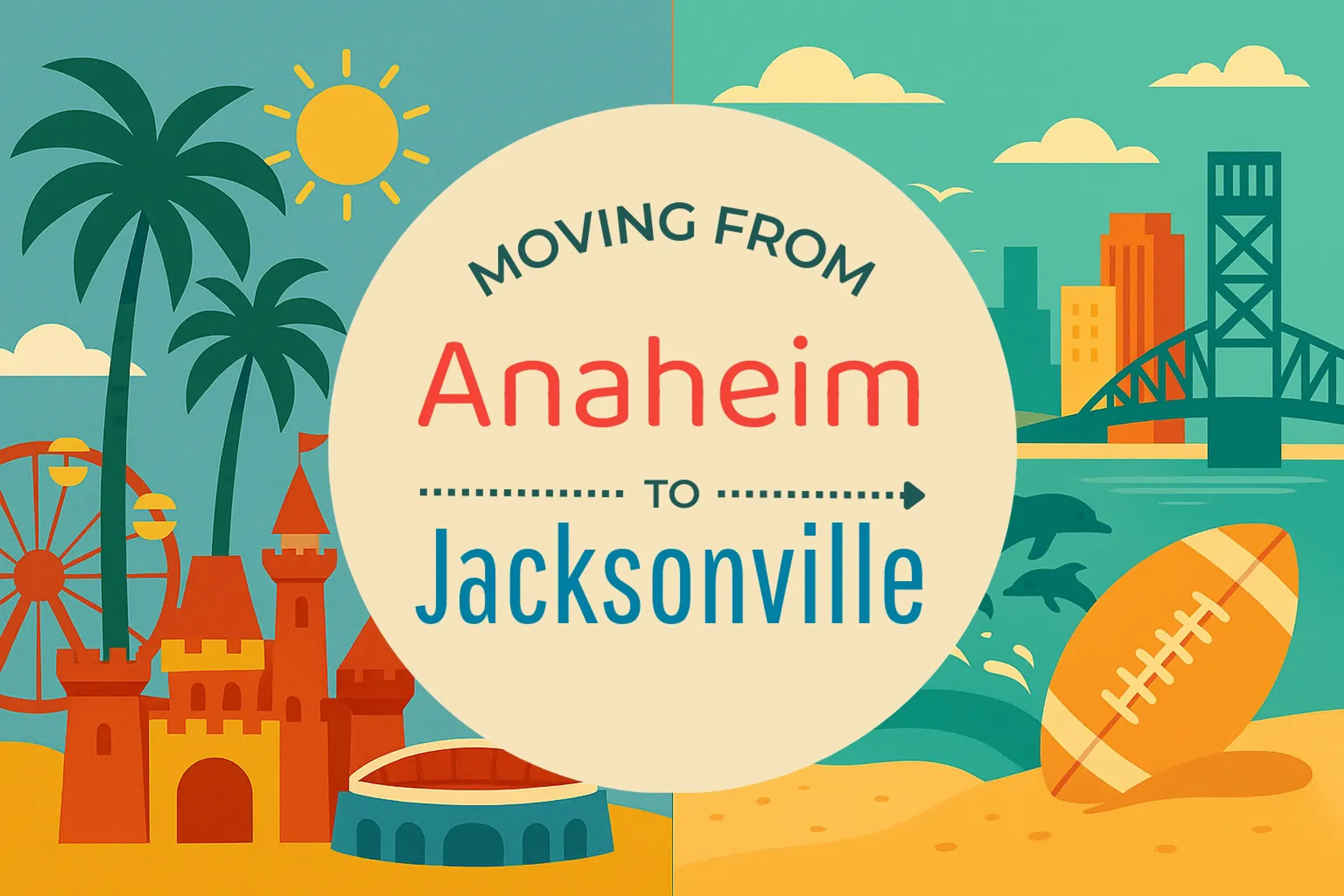 Side-by-side comparison of Anaheim to Jacksonville moving companies