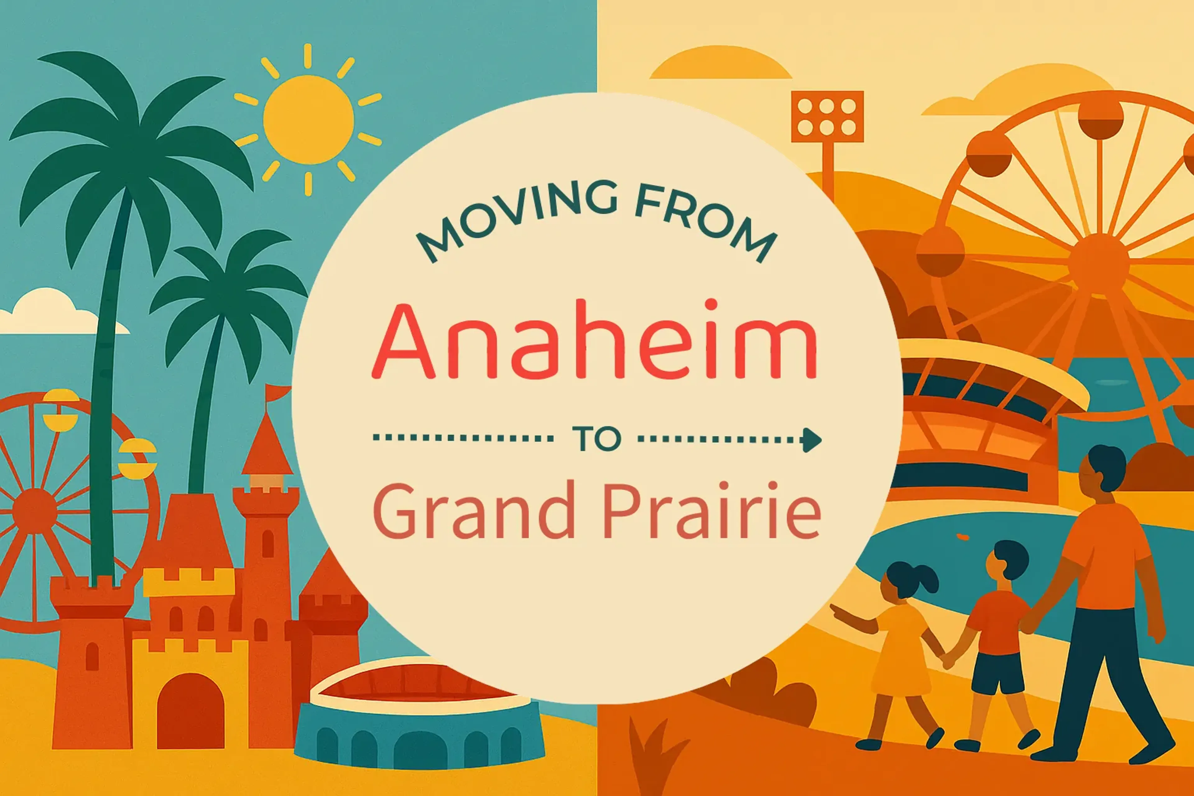 Side-by-side comparison of Anaheim to Grand Prairie moving companies