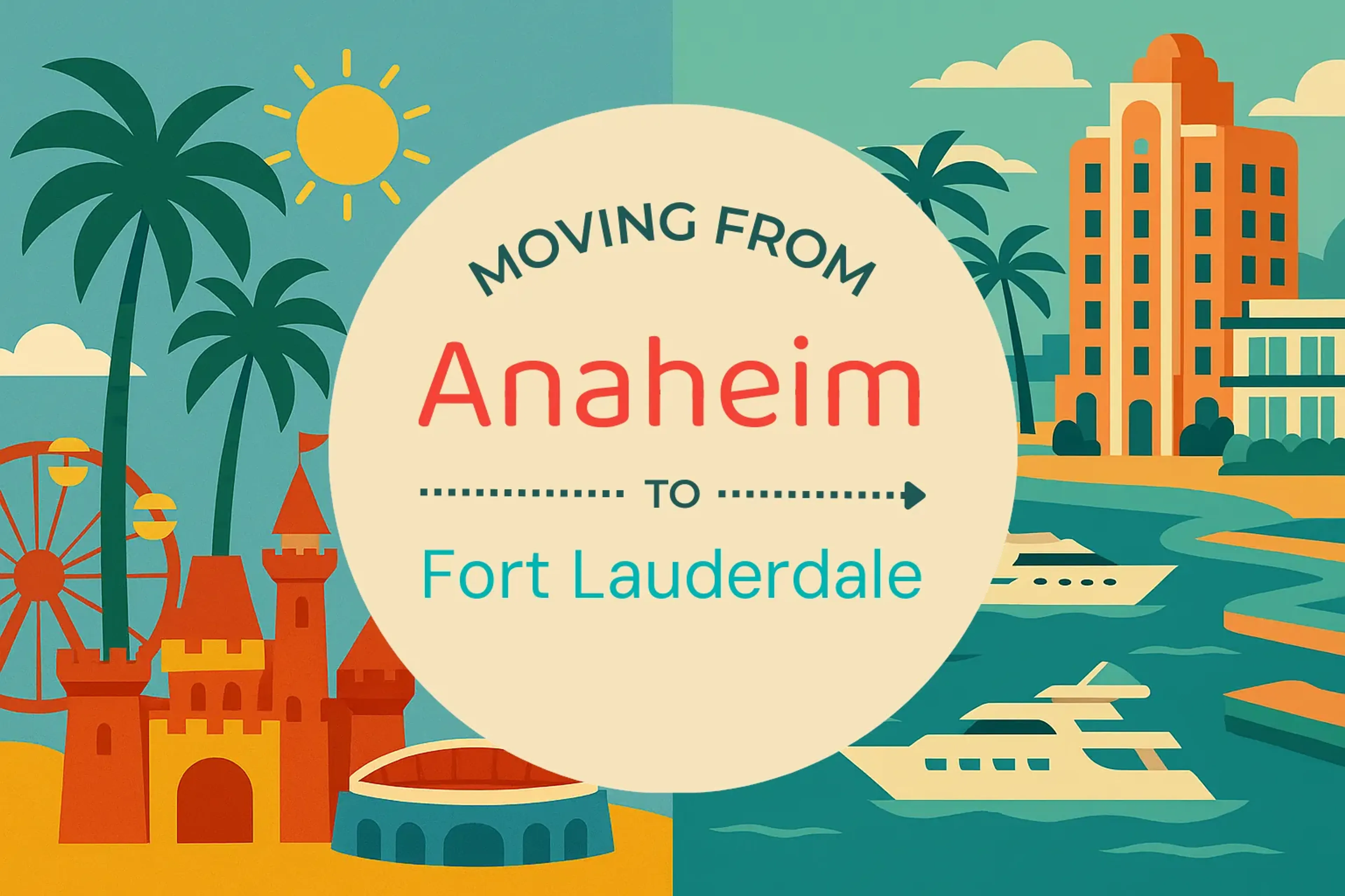 Side-by-side comparison of Anaheim to Fort Lauderdale moving companies