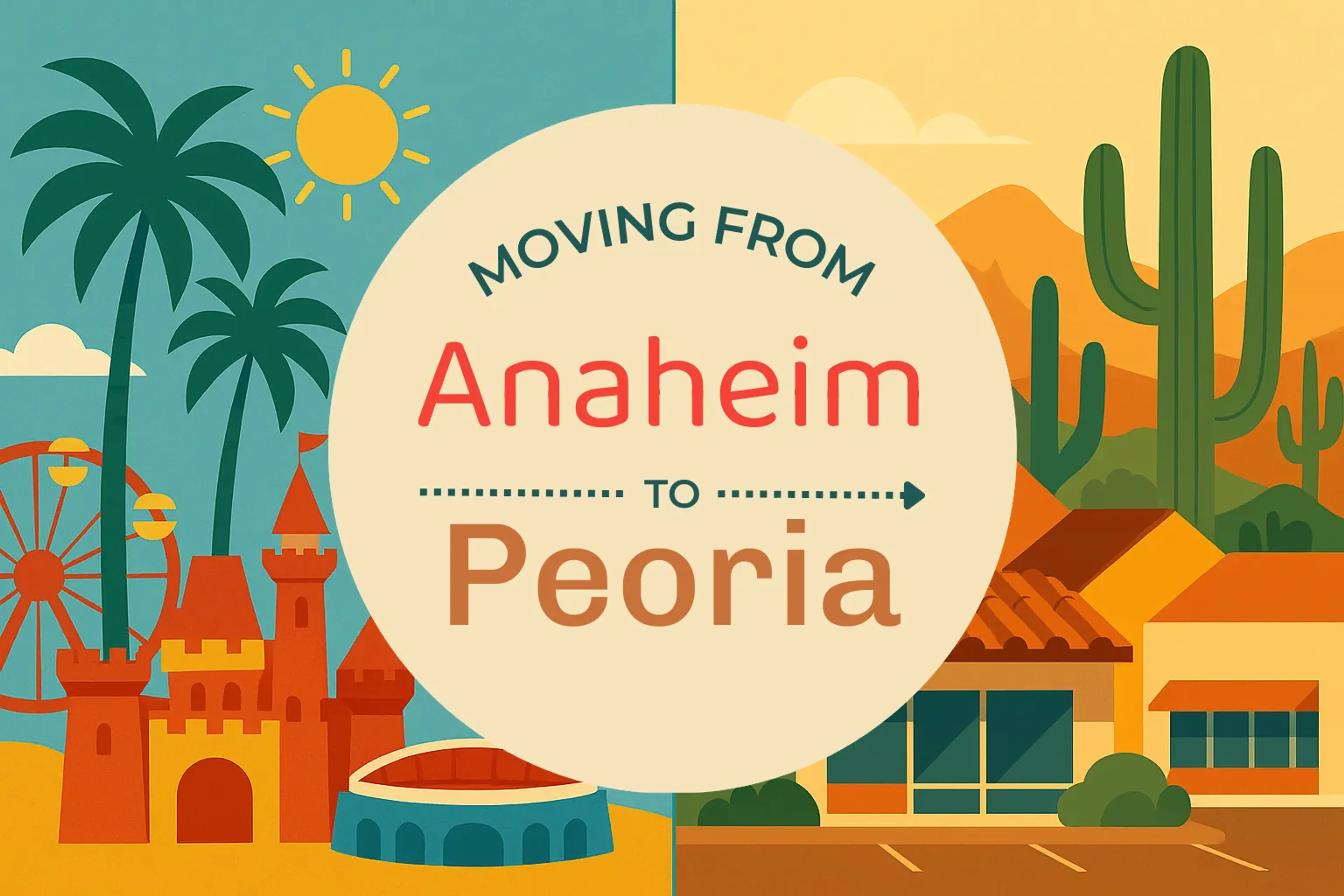 Side-by-side comparison of Anaheim to Peoria moving companies