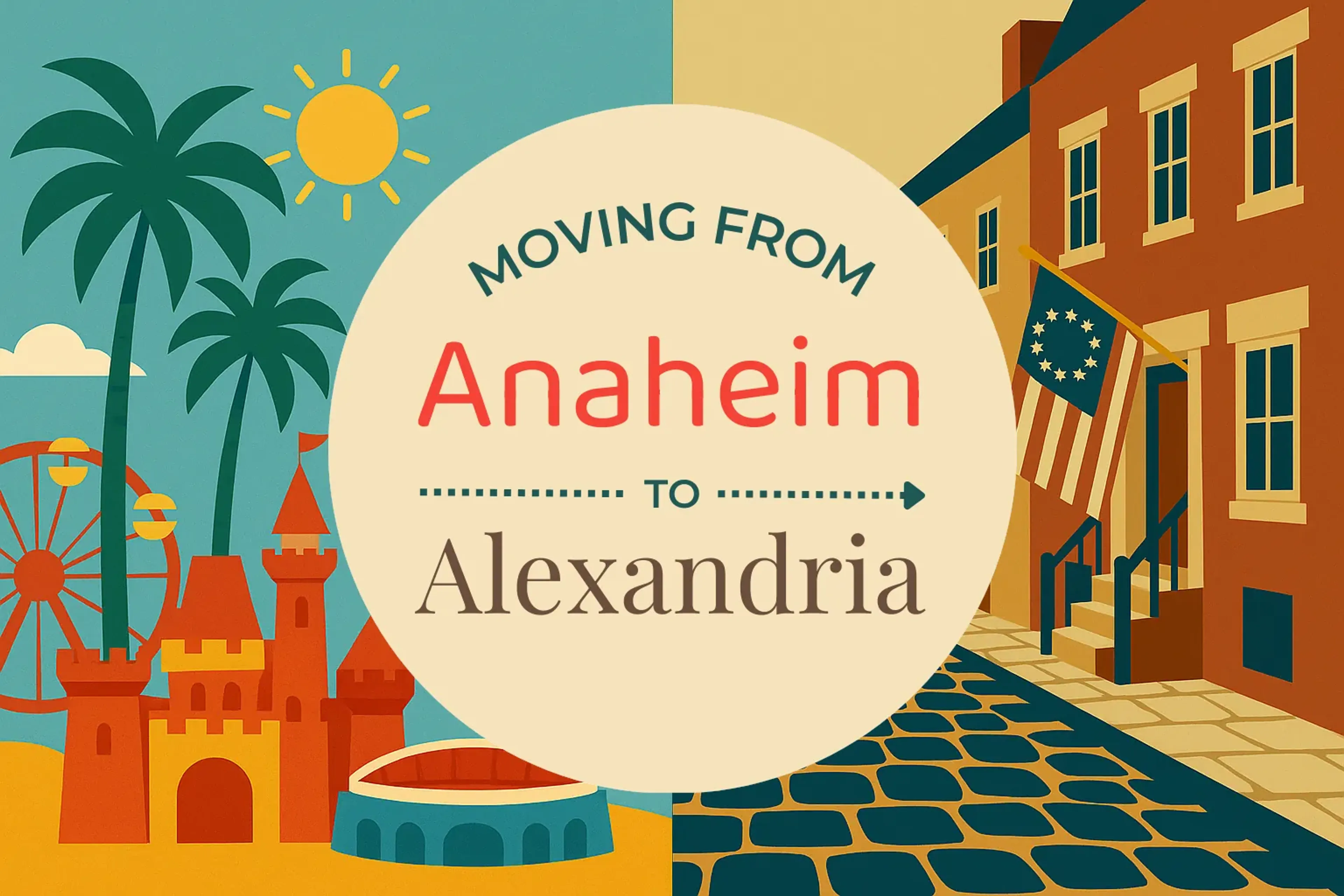 Side-by-side comparison of Anaheim to Alexandria moving companies