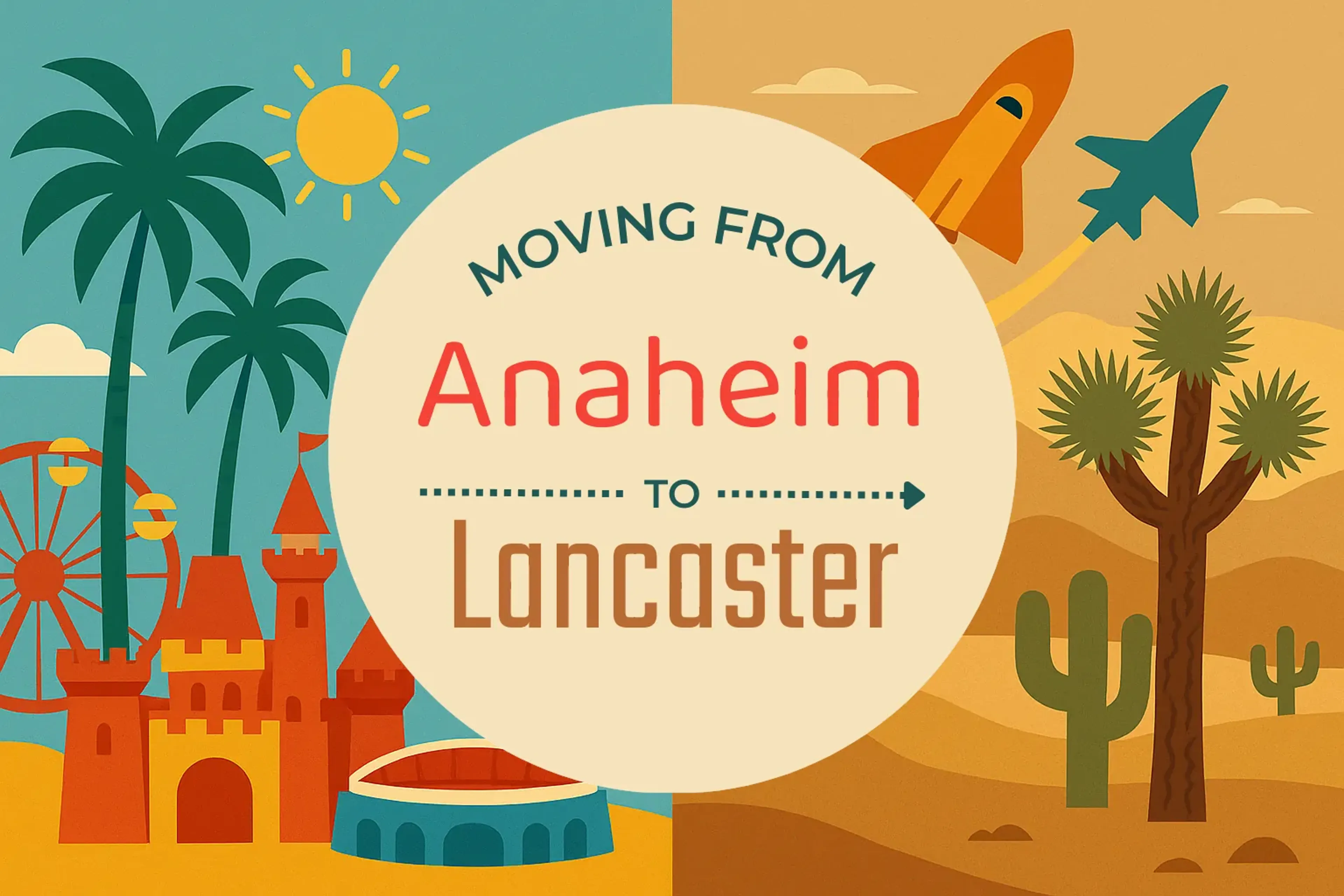 Side-by-side comparison of Anaheim to Lancaster moving companies