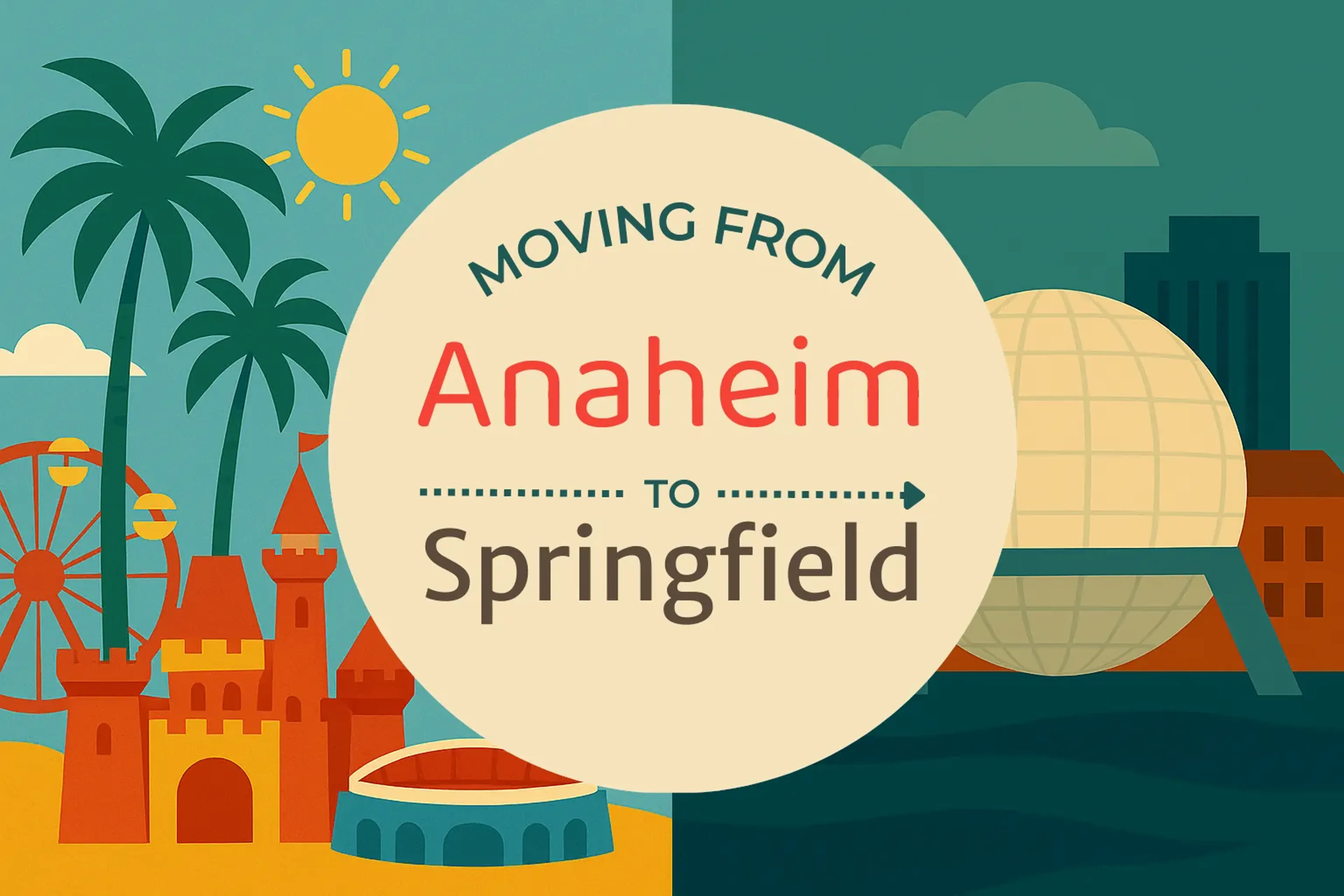 Side-by-side comparison of Anaheim to Springfield moving companies