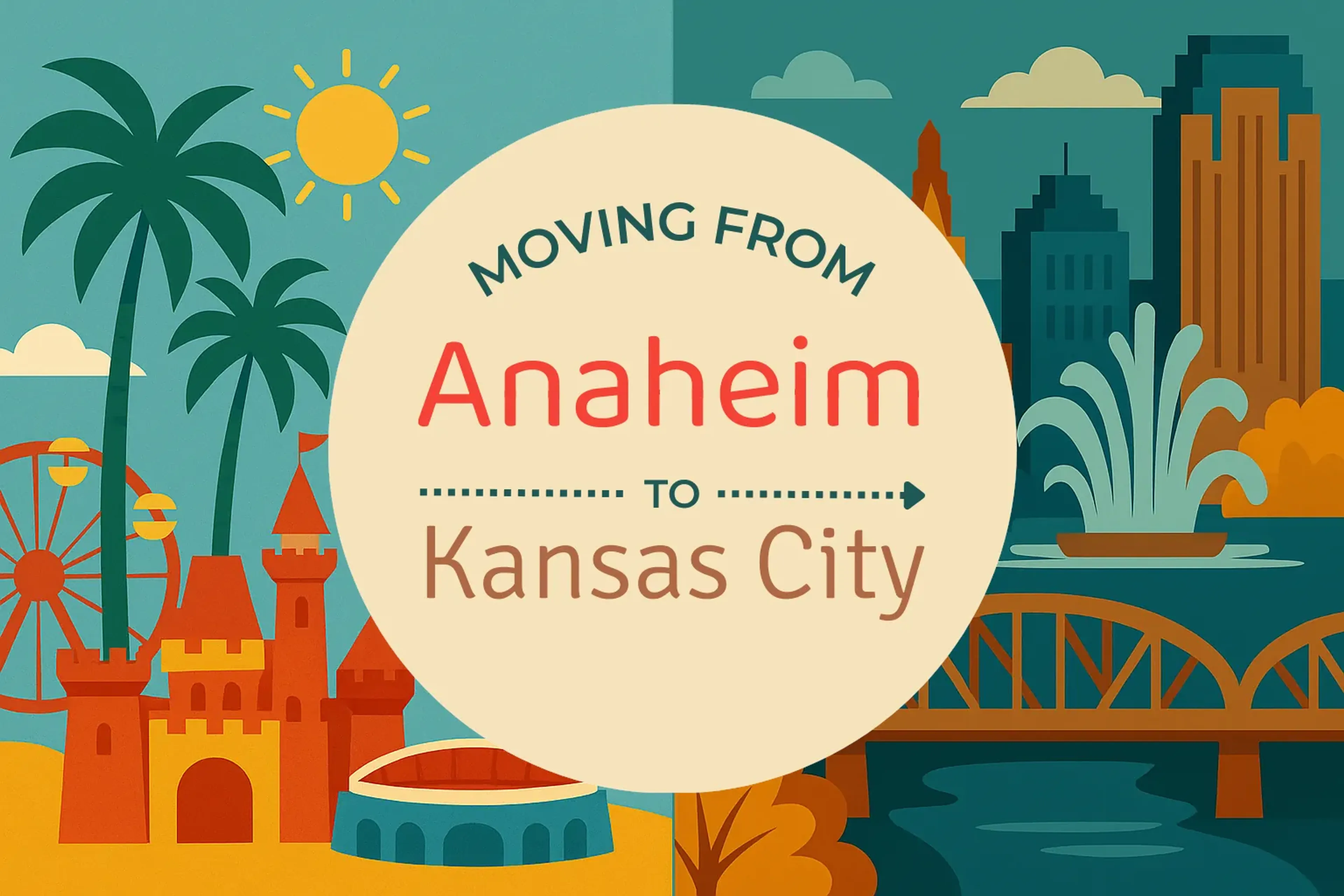 Side-by-side comparison of Anaheim to Kansas City moving companies