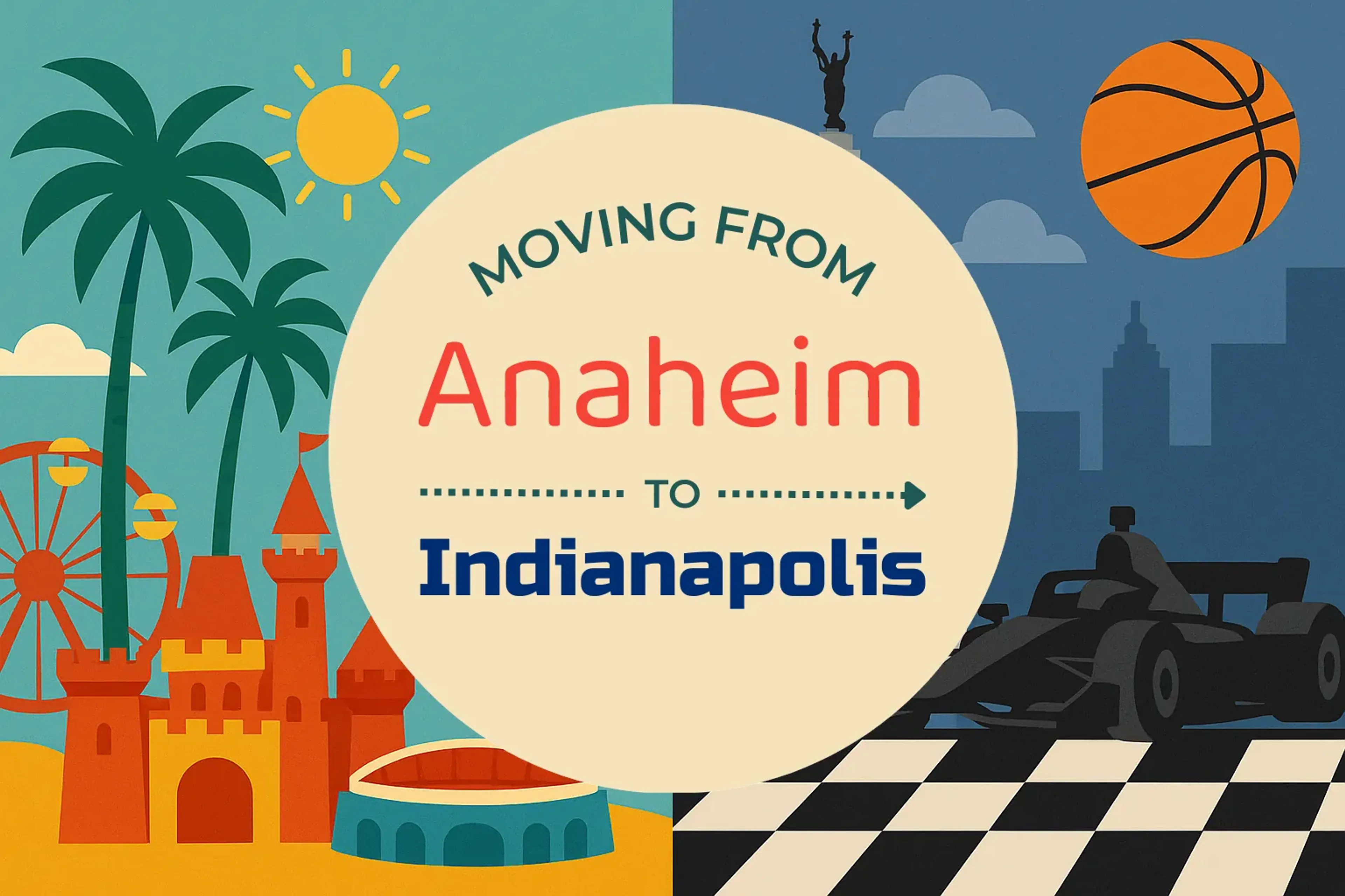 Side-by-side comparison of Anaheim to Indianapolis moving companies