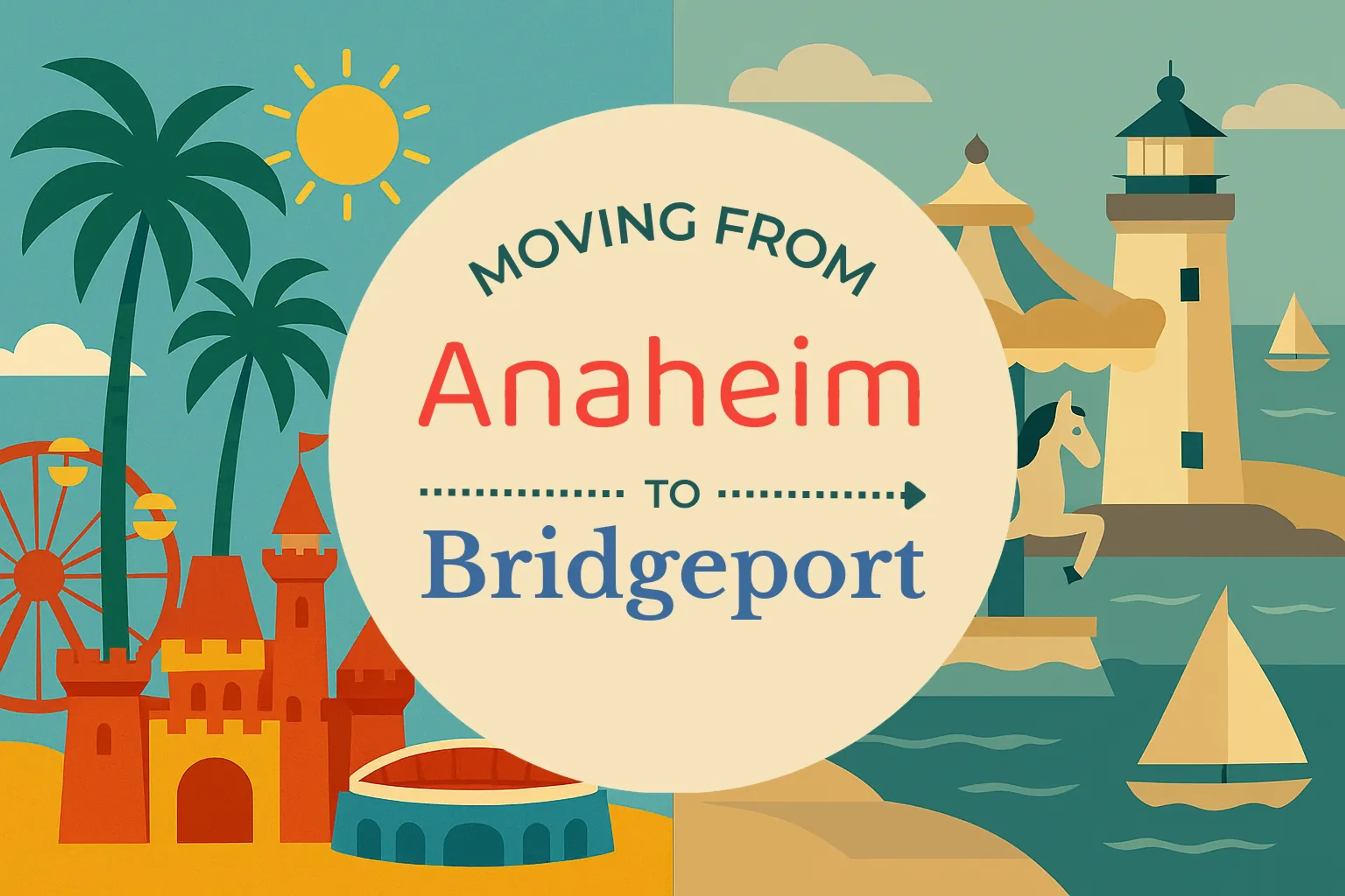 Side-by-side comparison of Anaheim to Bridgeport moving companies