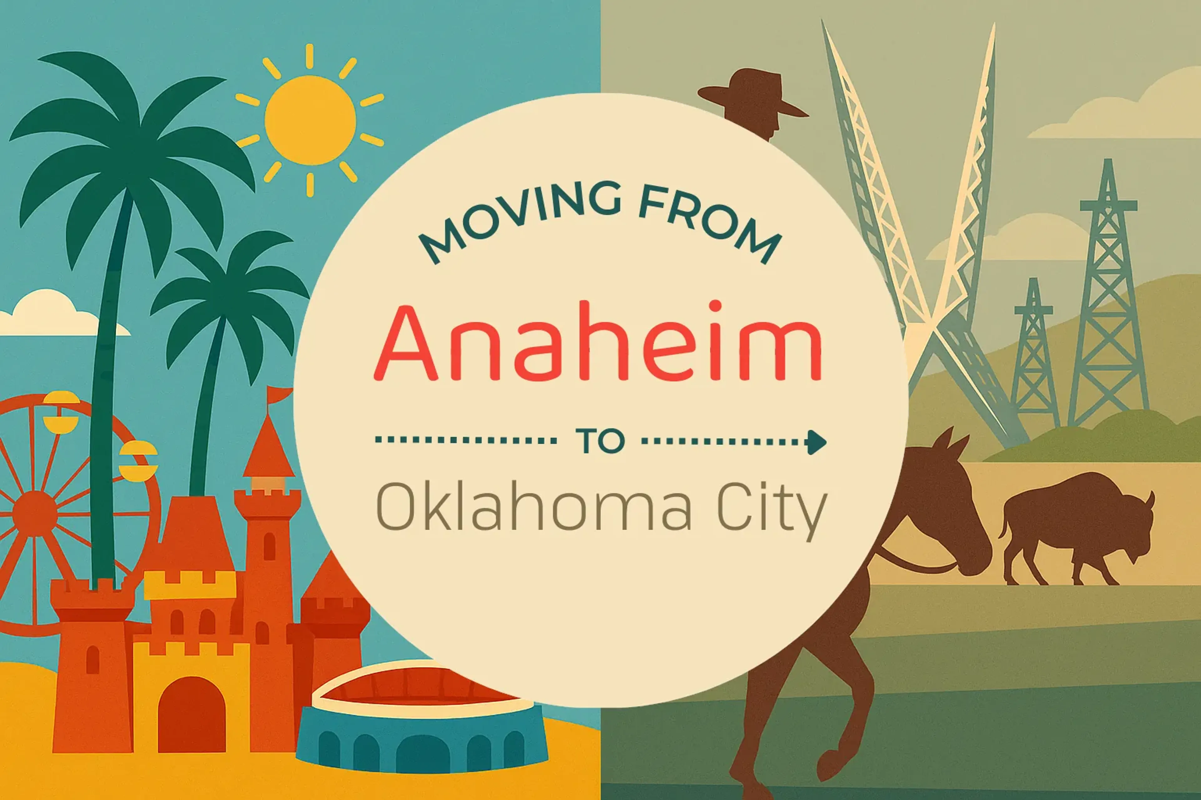 Side-by-side comparison of Anaheim to Oklahoma City moving companies