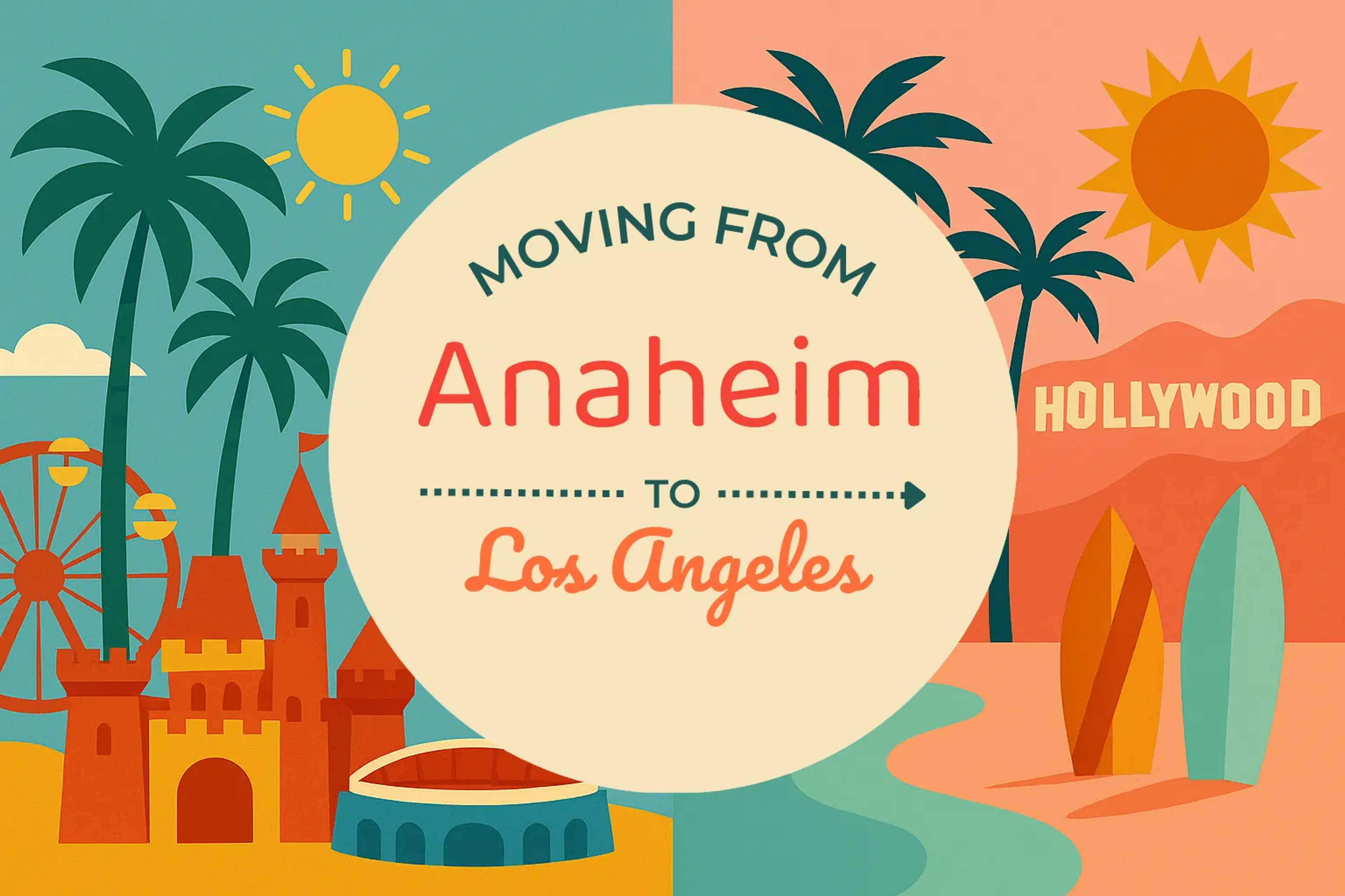 Side-by-side comparison of Anaheim to Los Angeles moving companies