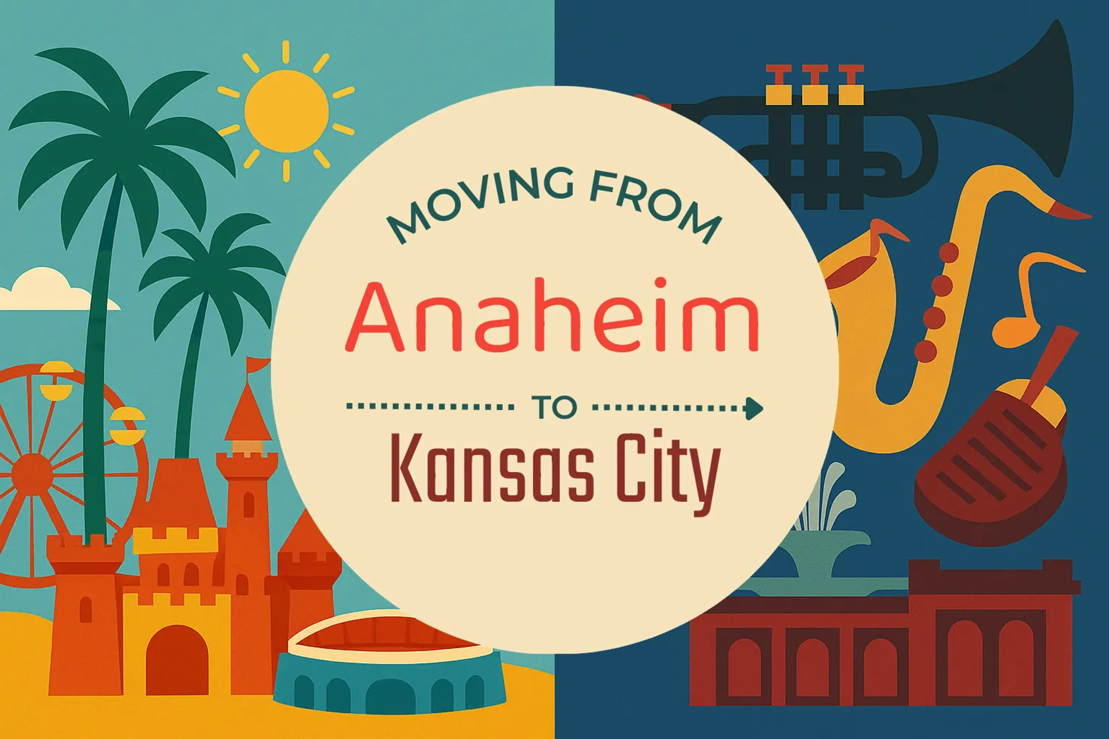 Side-by-side comparison of Anaheim to Kansas City moving companies