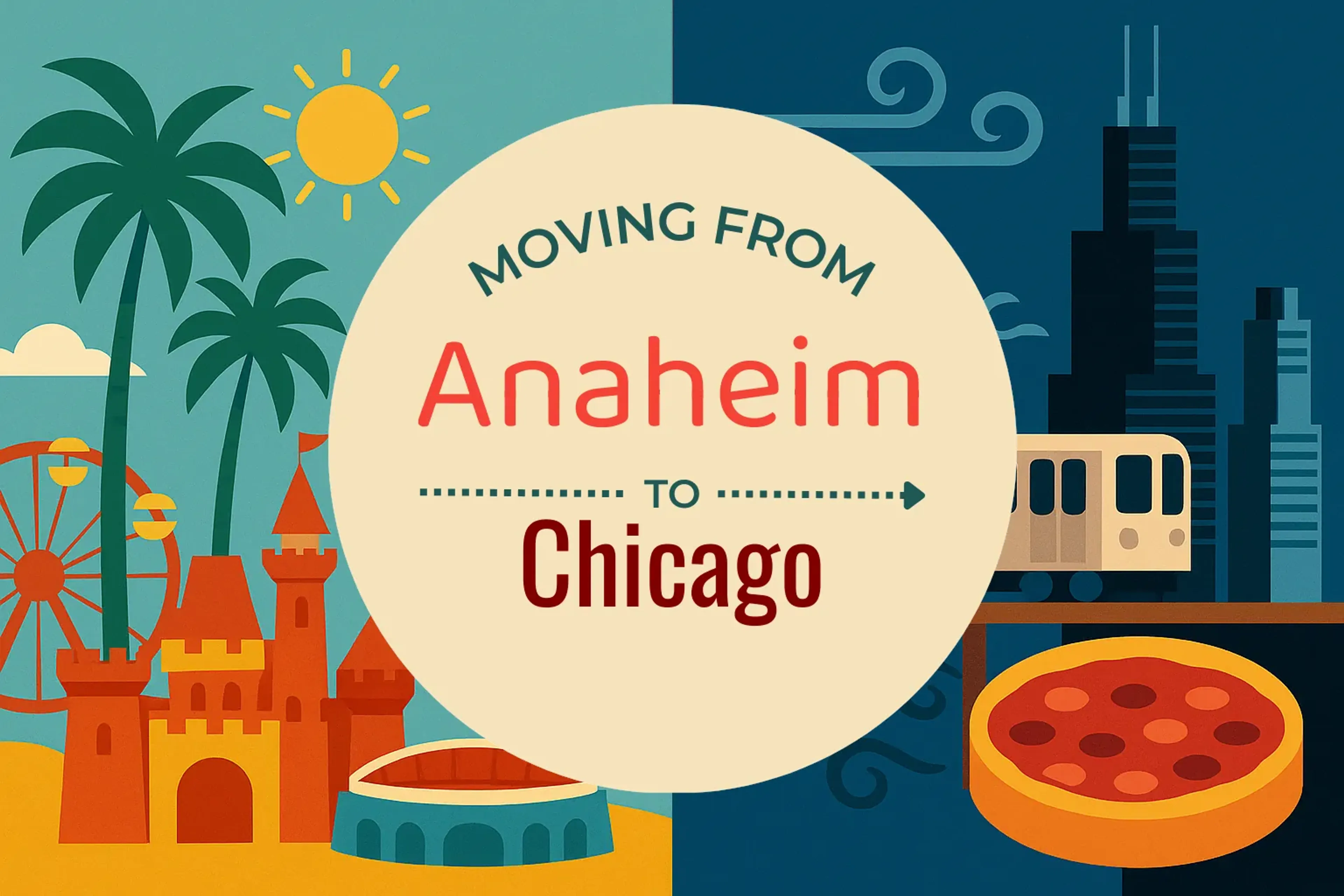 Side-by-side comparison of Anaheim to Chicago moving companies
