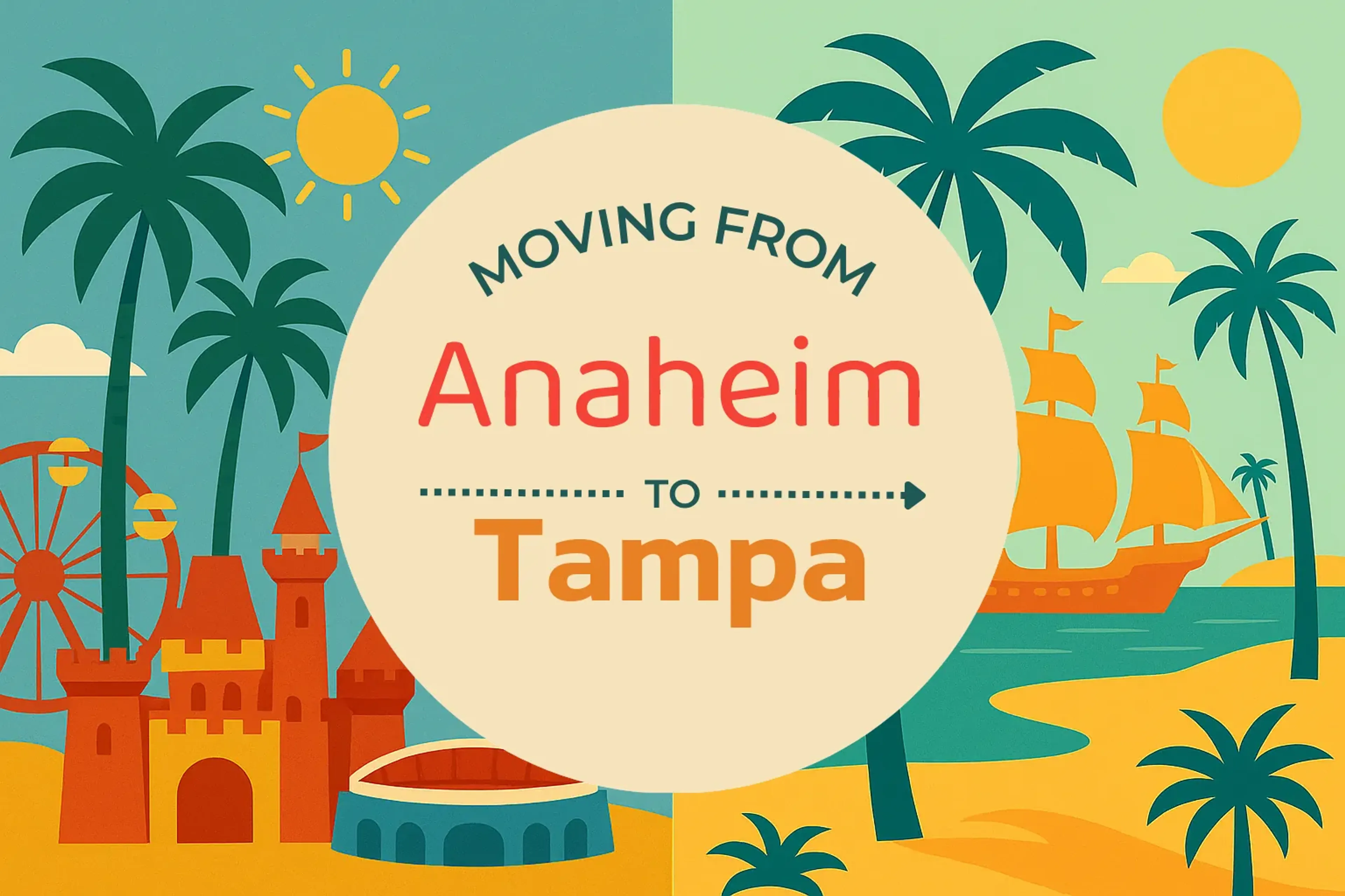 Side-by-side comparison of Anaheim to Tampa moving companies