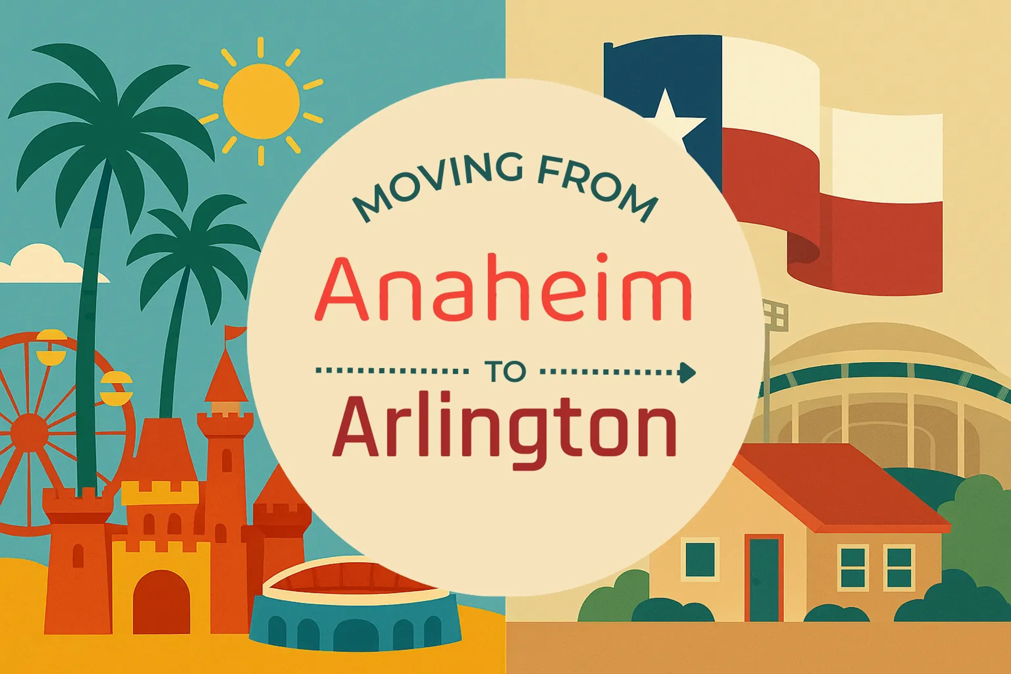 Side-by-side comparison of Anaheim to Arlington moving companies