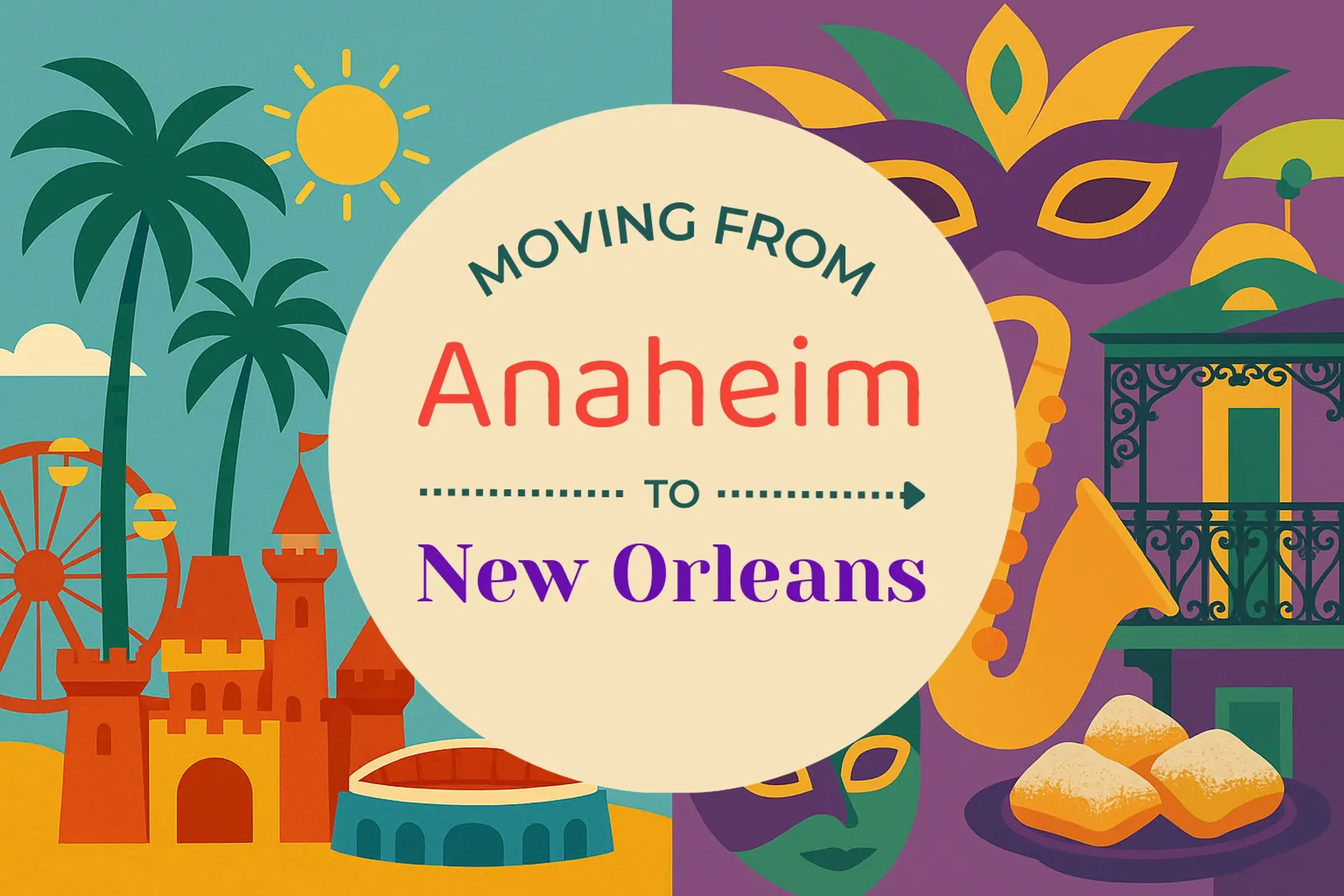 Side-by-side comparison of Anaheim to New Orleans moving companies