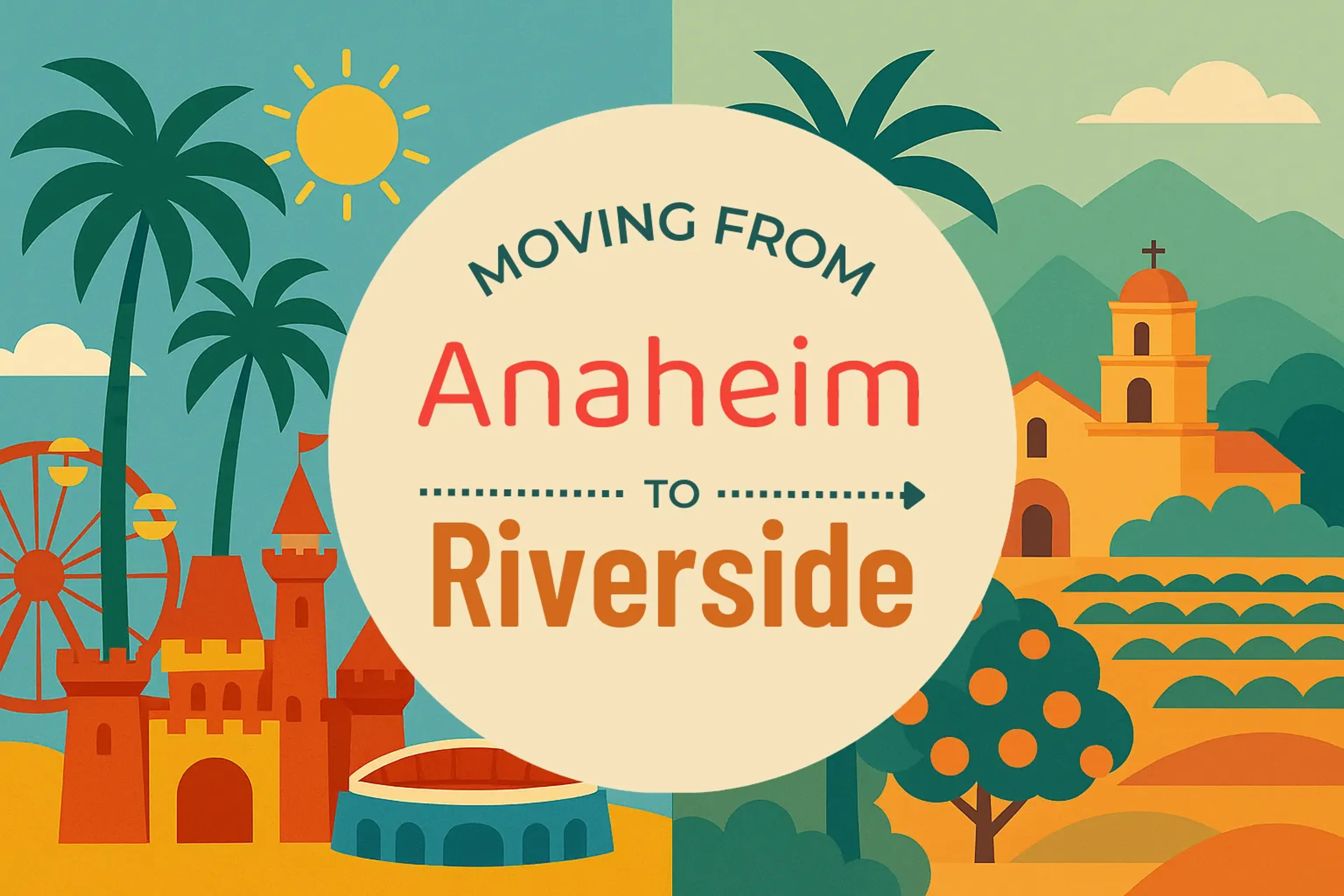 Side-by-side comparison of Anaheim to Riverside moving companies
