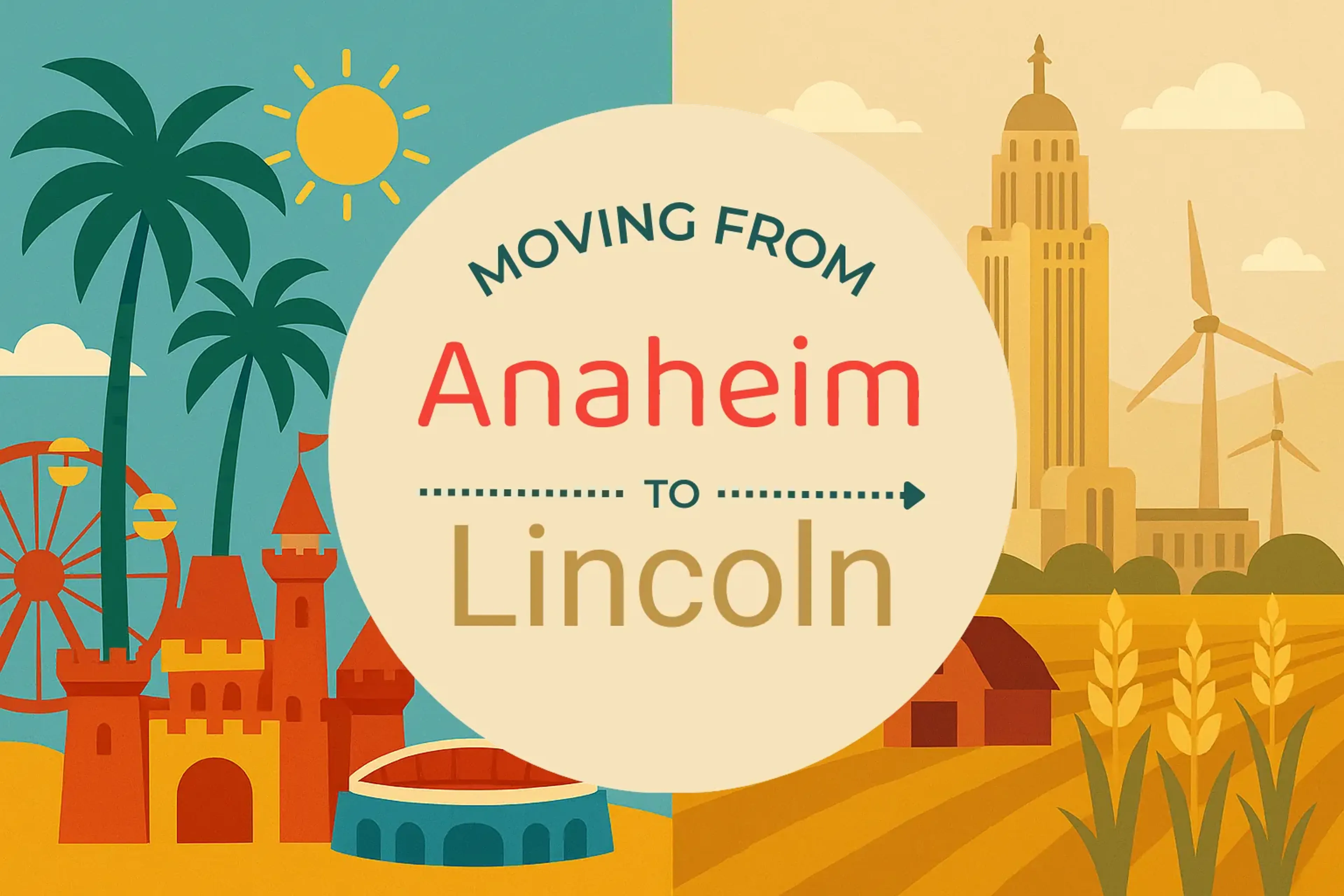 Side-by-side comparison of Anaheim to Lincoln moving companies