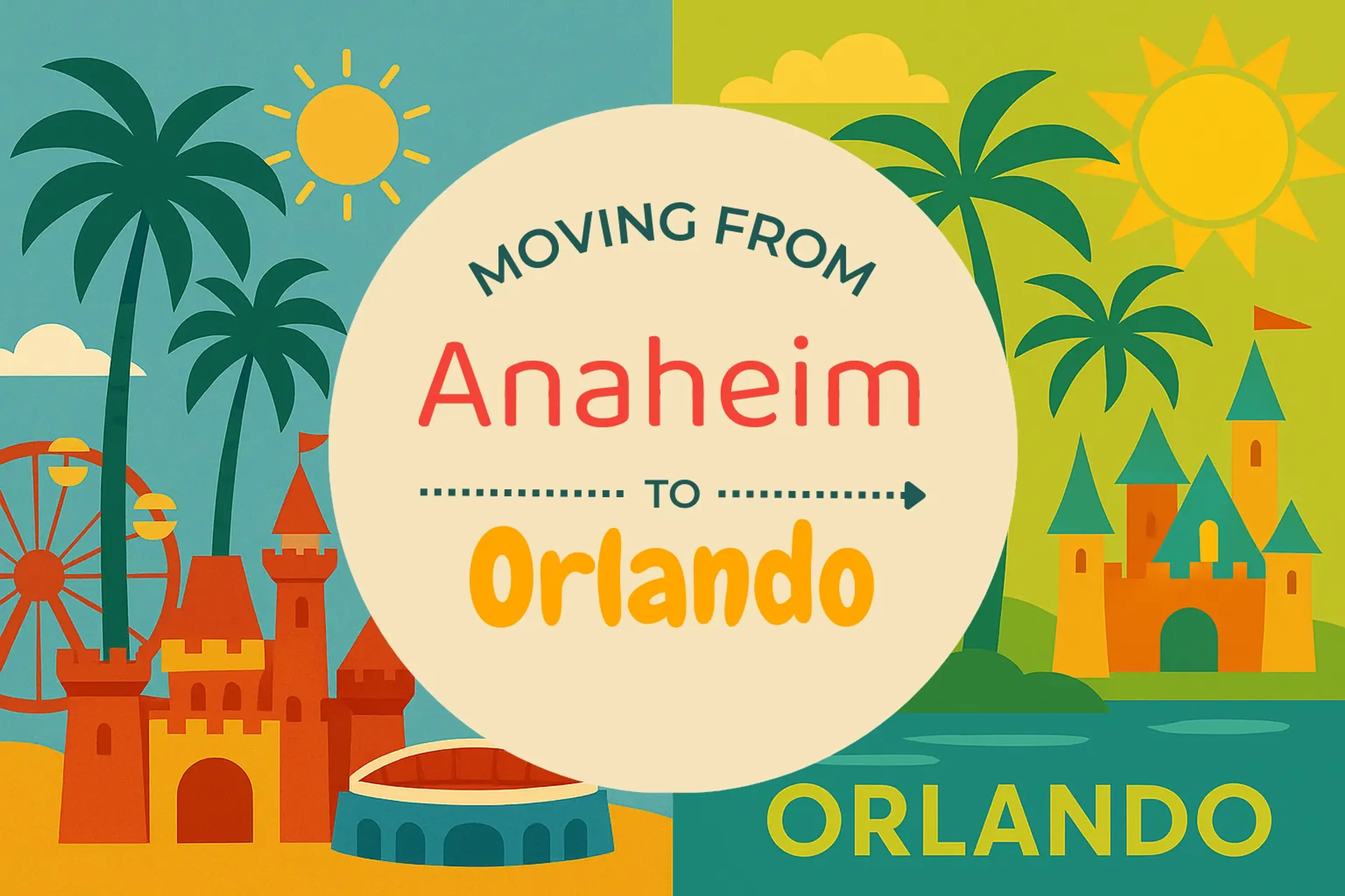 Side-by-side comparison of Anaheim to Orlando moving companies