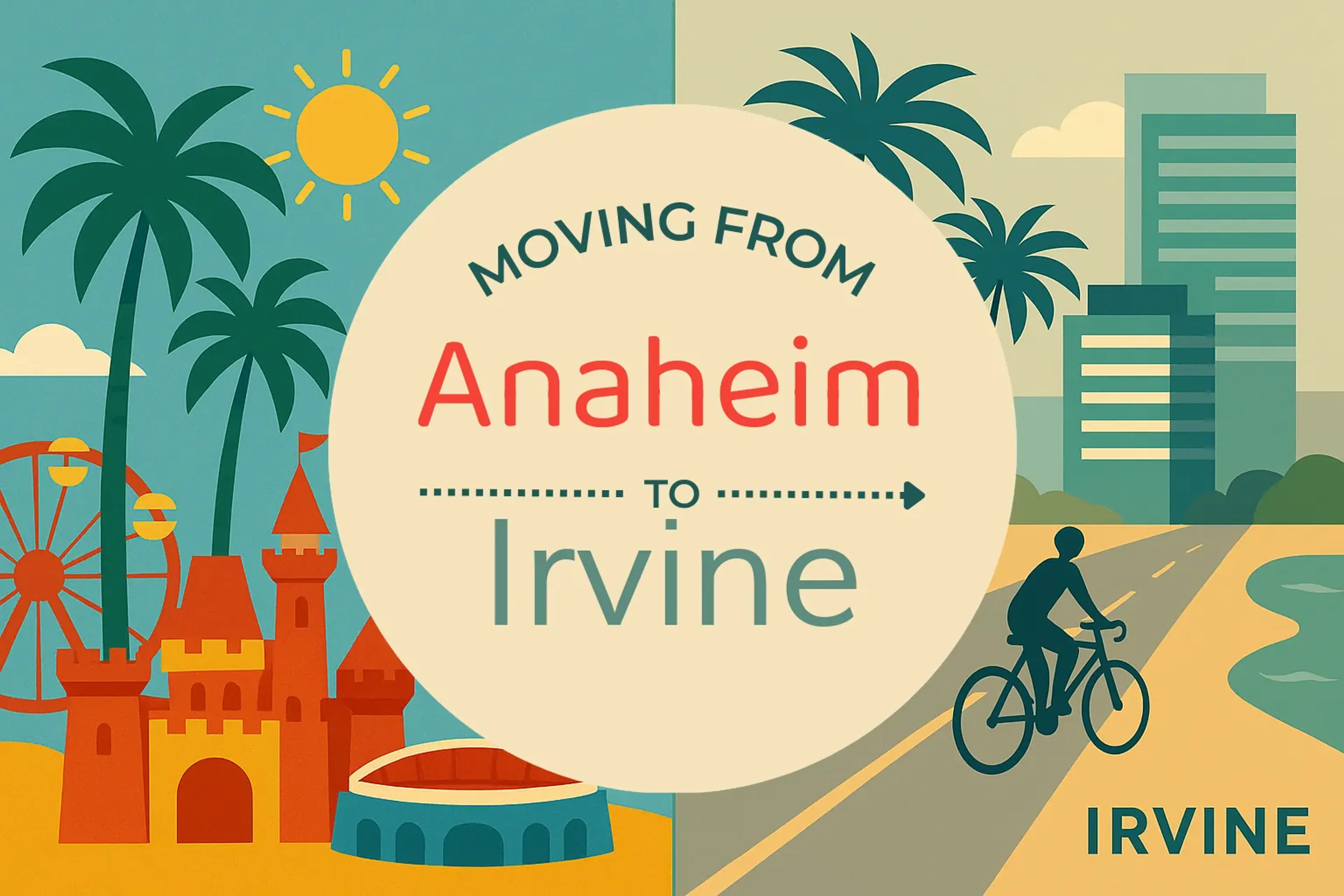 Side-by-side comparison of Anaheim to Irvine moving companies