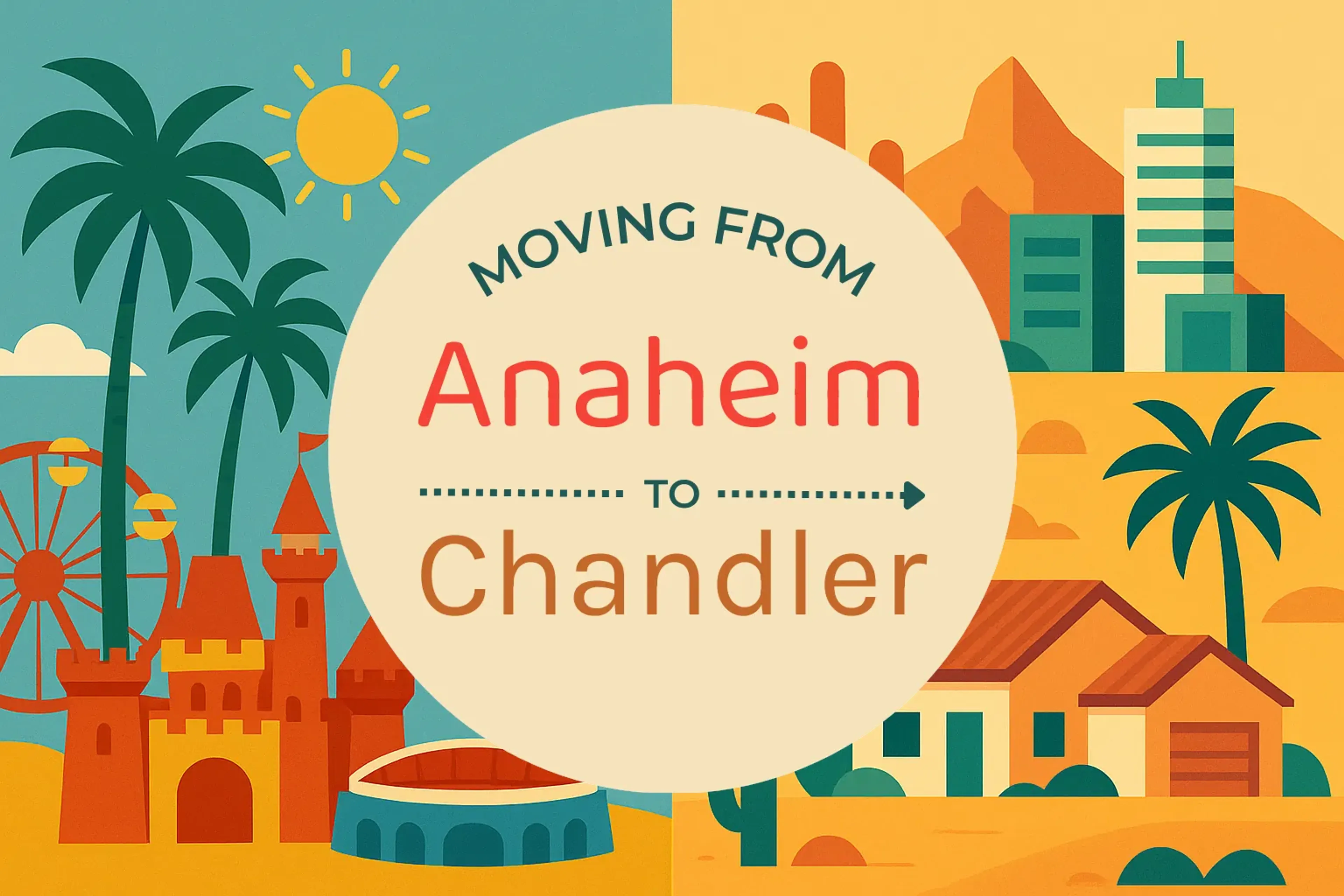 Side-by-side comparison of Anaheim to Chandler moving companies
