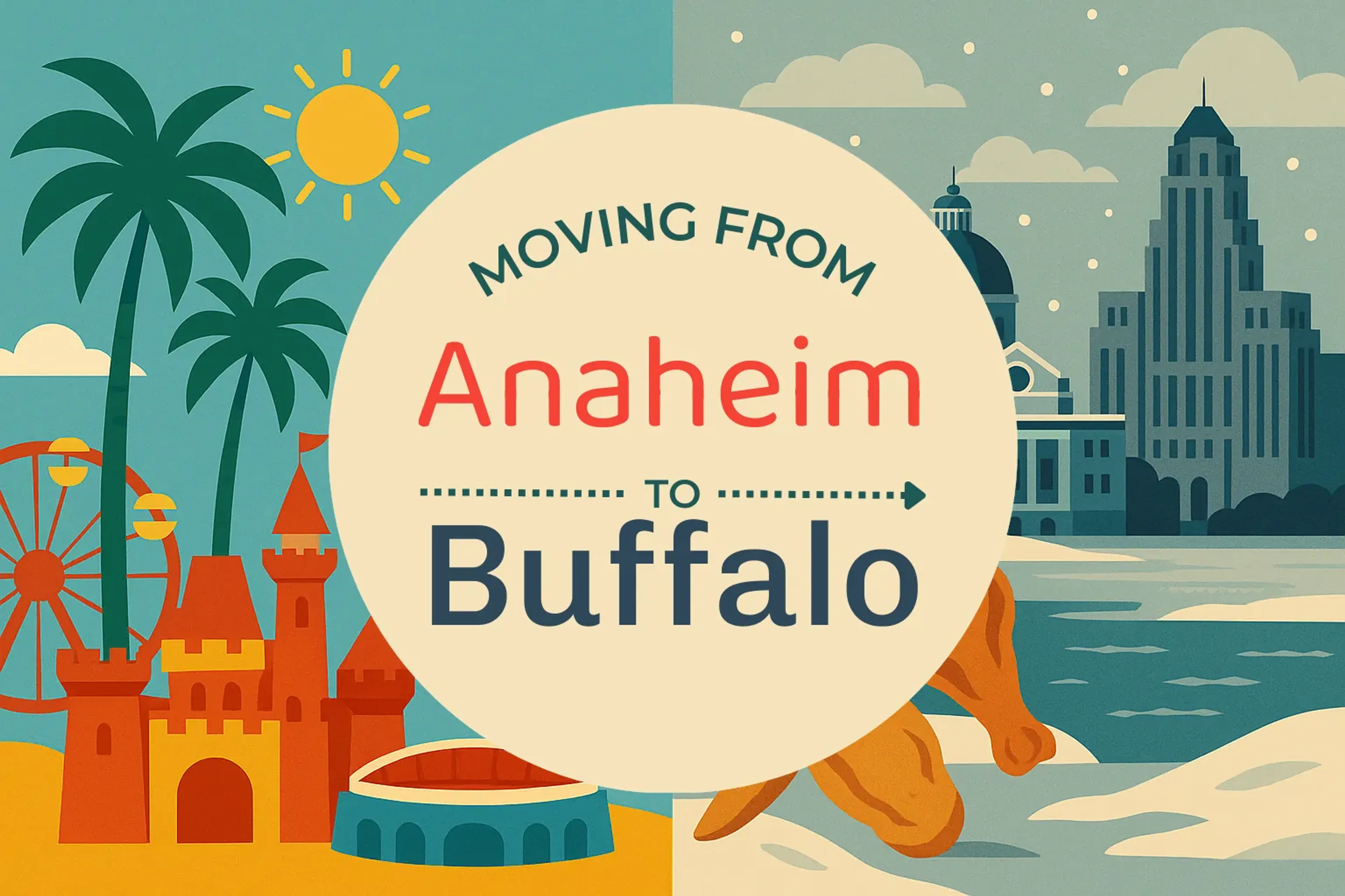Side-by-side comparison of Anaheim to Buffalo moving companies