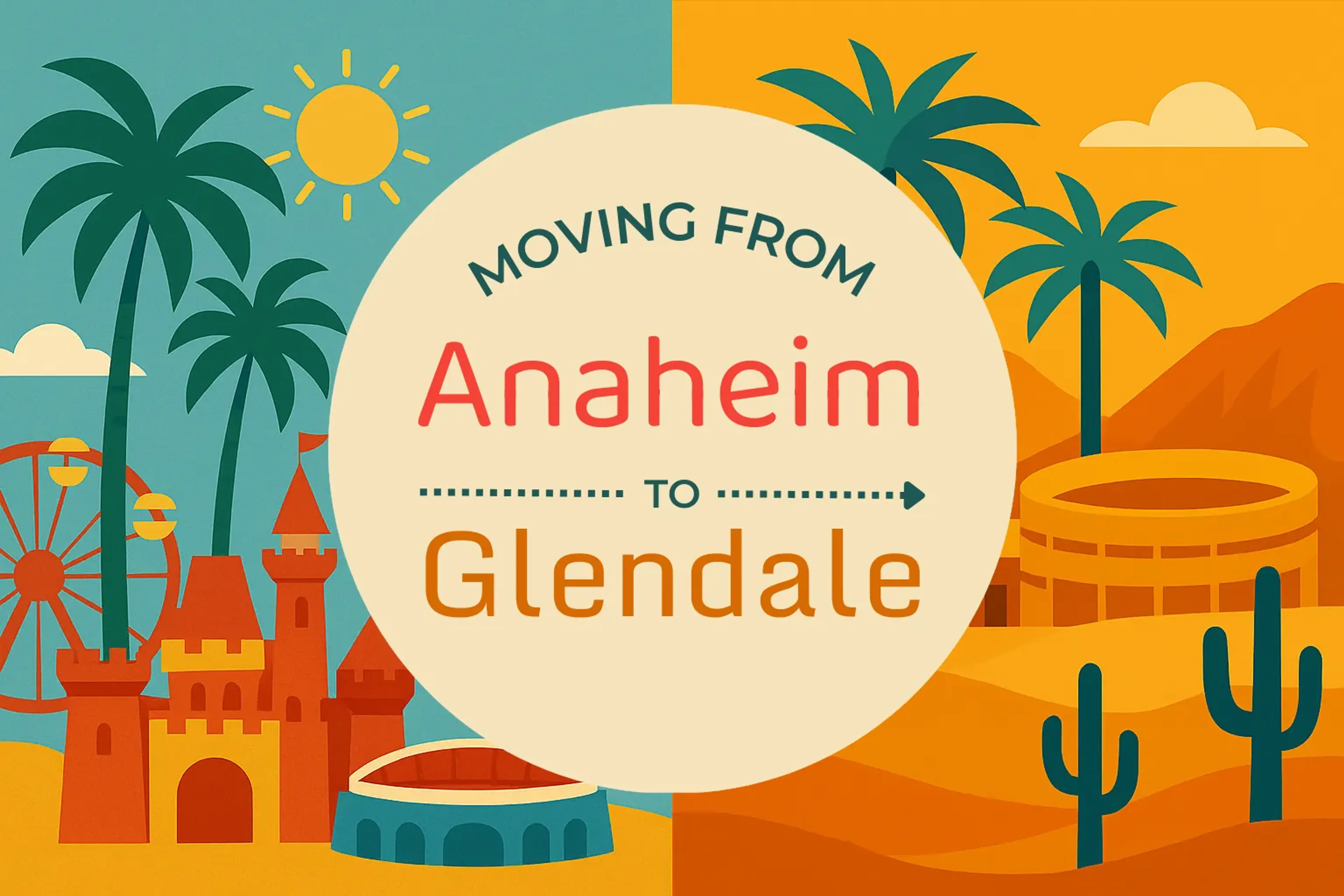 Side-by-side comparison of Anaheim to Glendale moving companies
