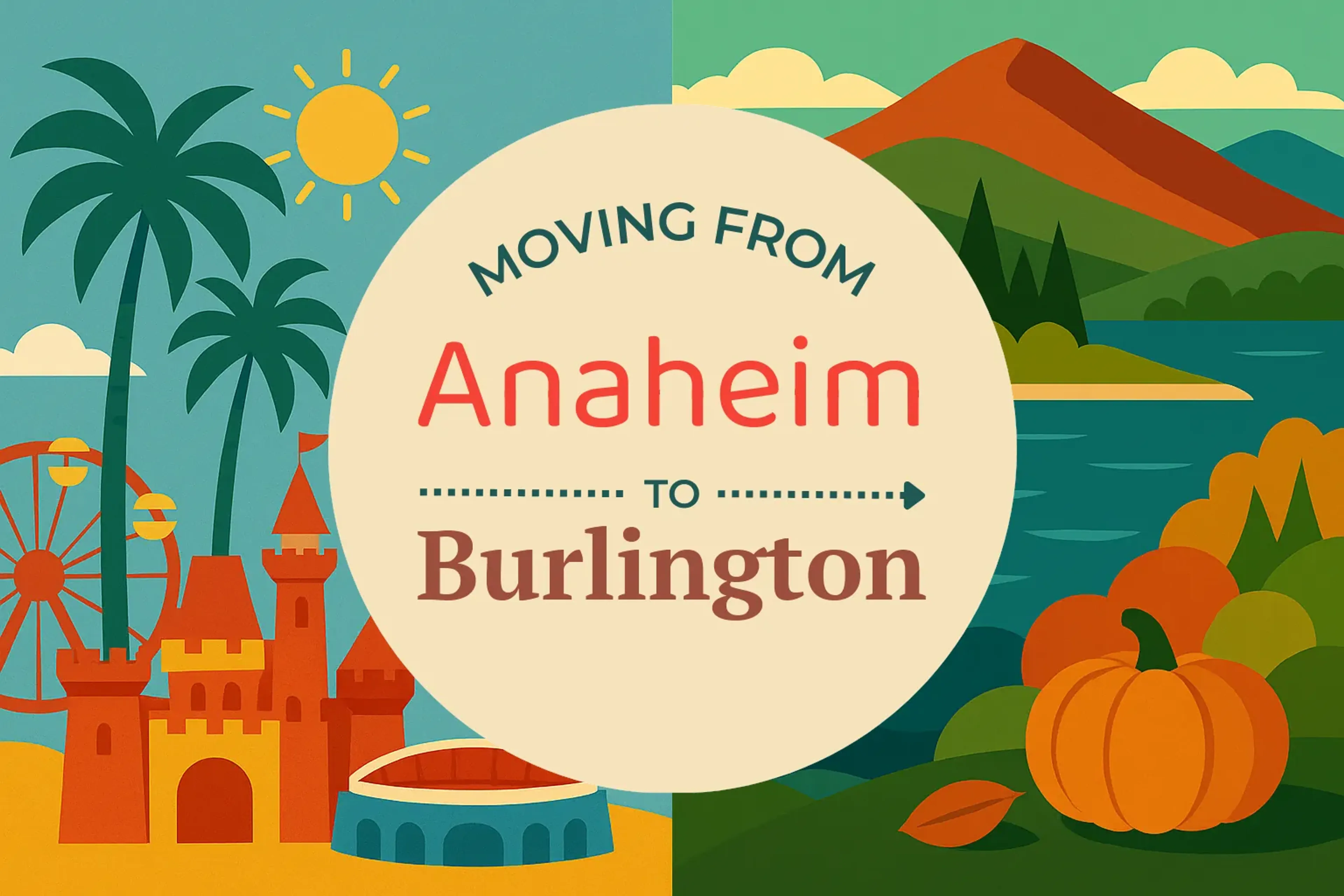 Side-by-side comparison of Anaheim to Burlington moving companies