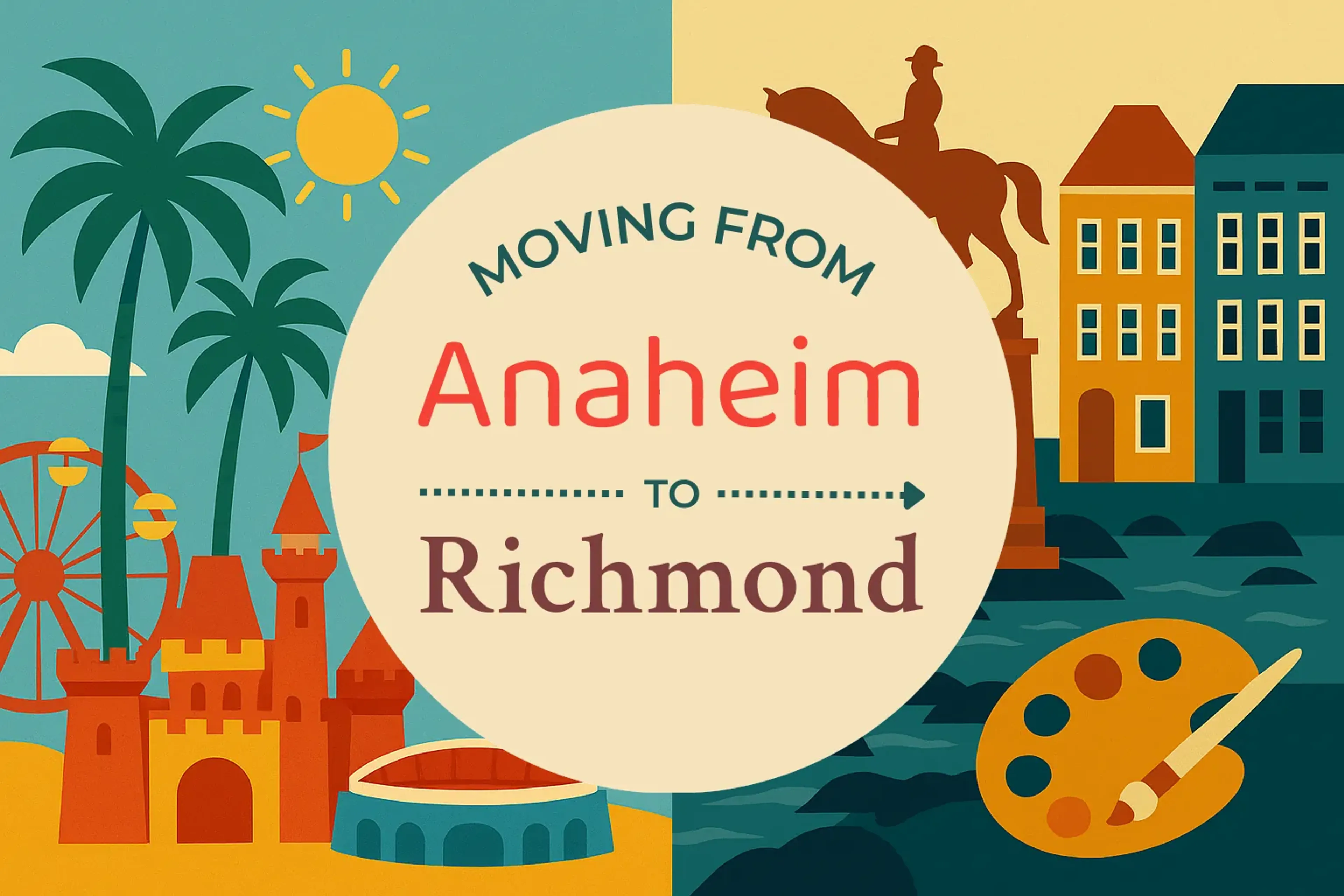 Side-by-side comparison of Anaheim to Richmond moving companies
