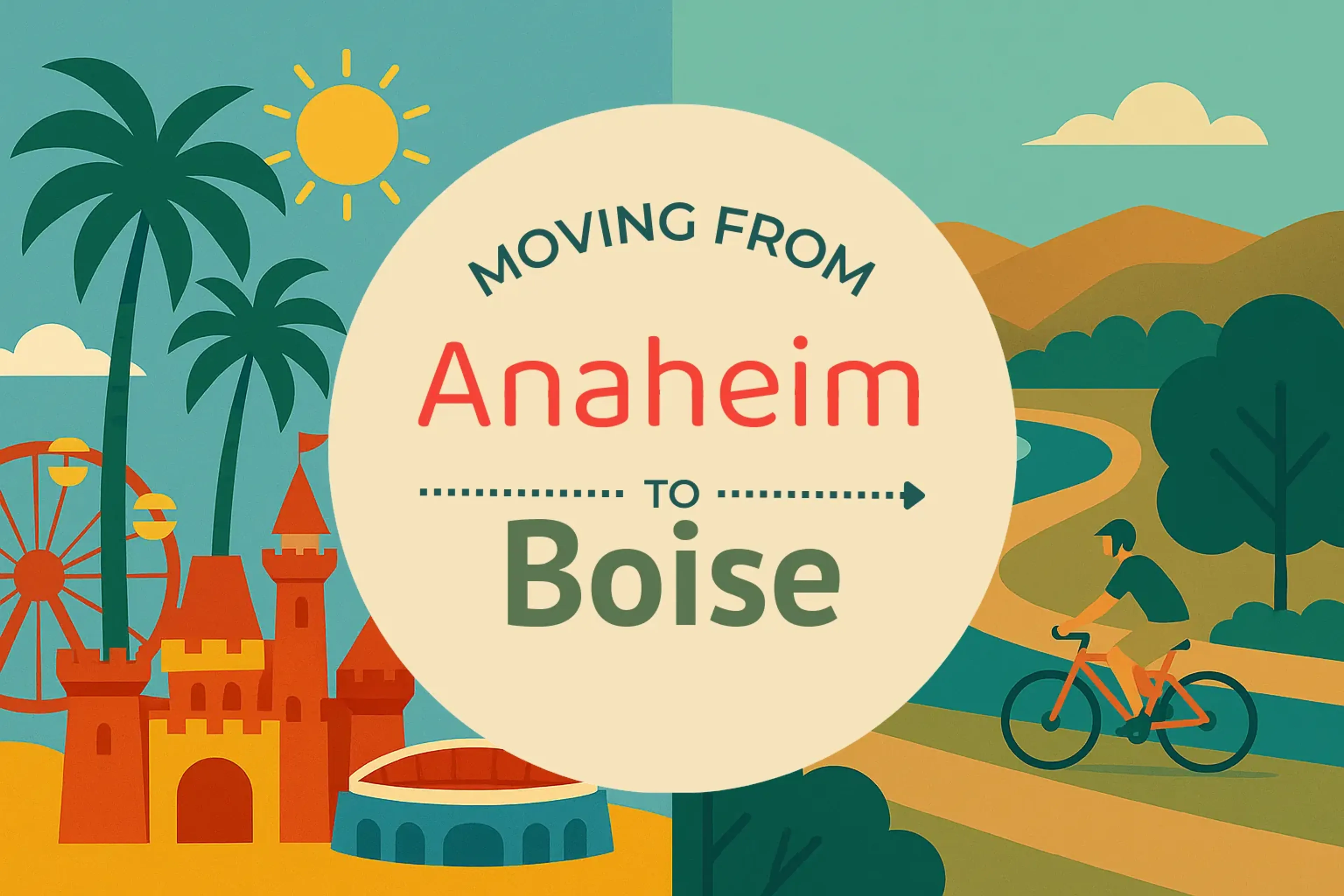 Side-by-side comparison of Anaheim to Boise moving companies