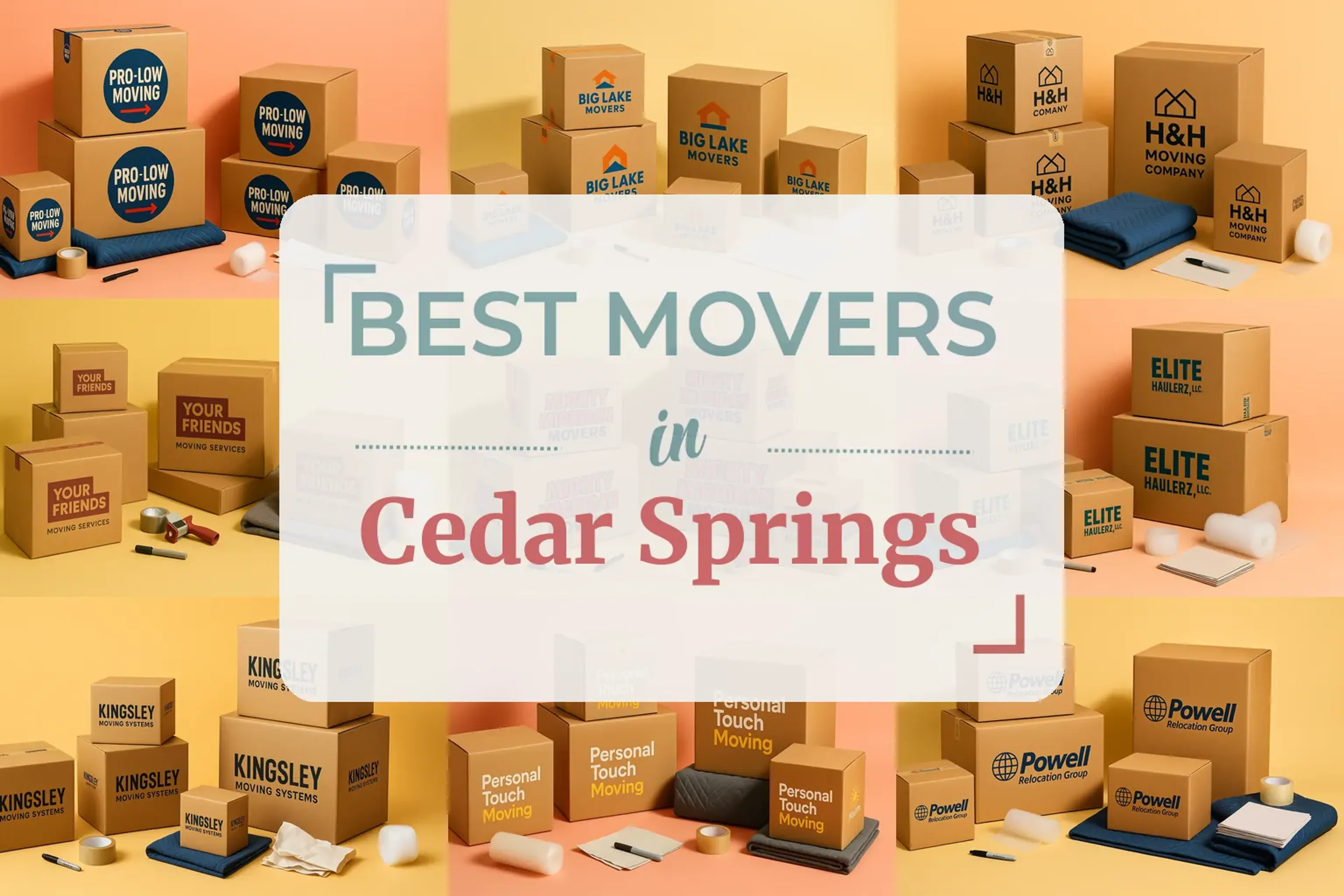 Side-by-side comparison of Cedar Springs moving companies