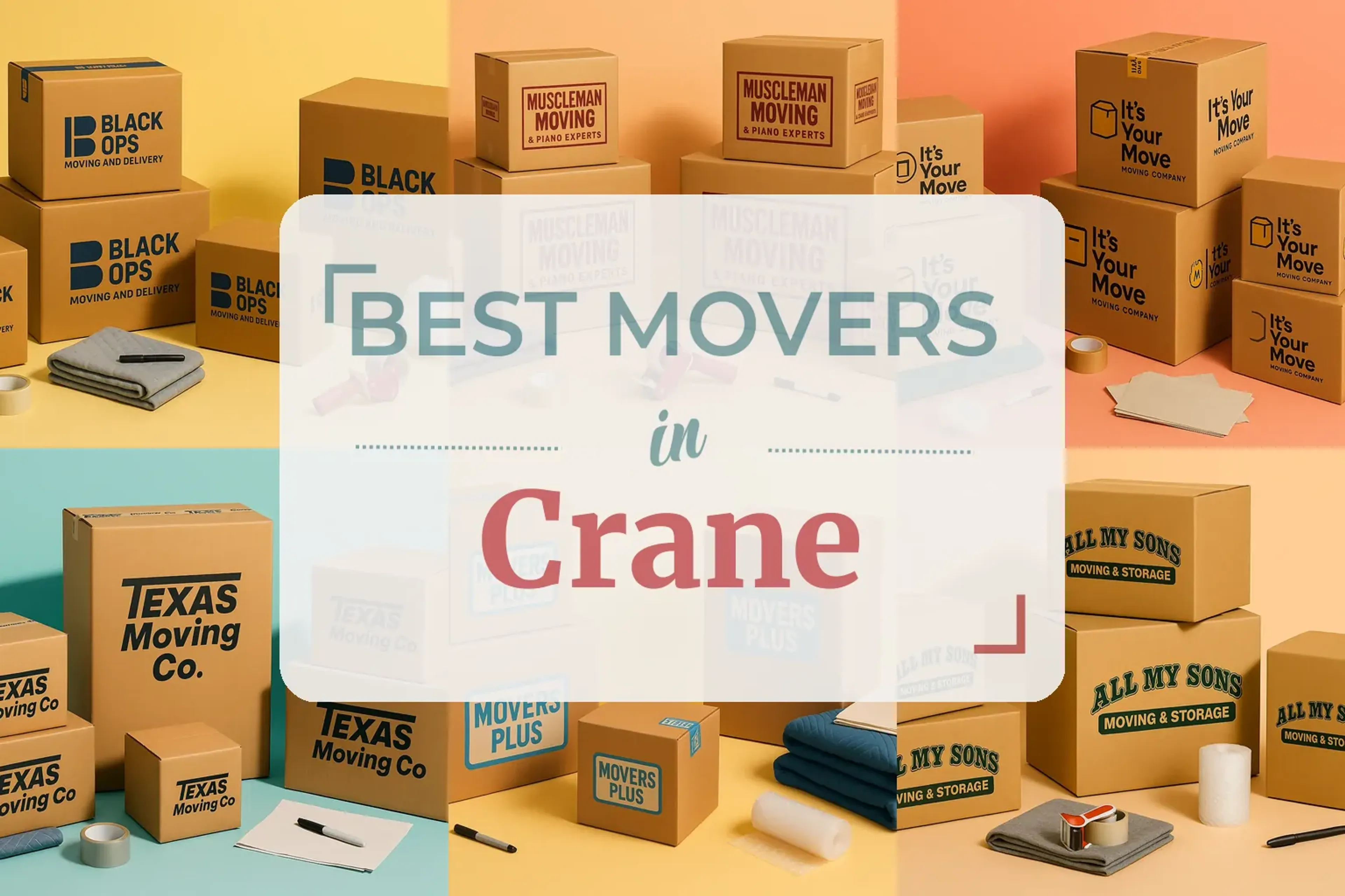 Side-by-side comparison of Crane moving companies
