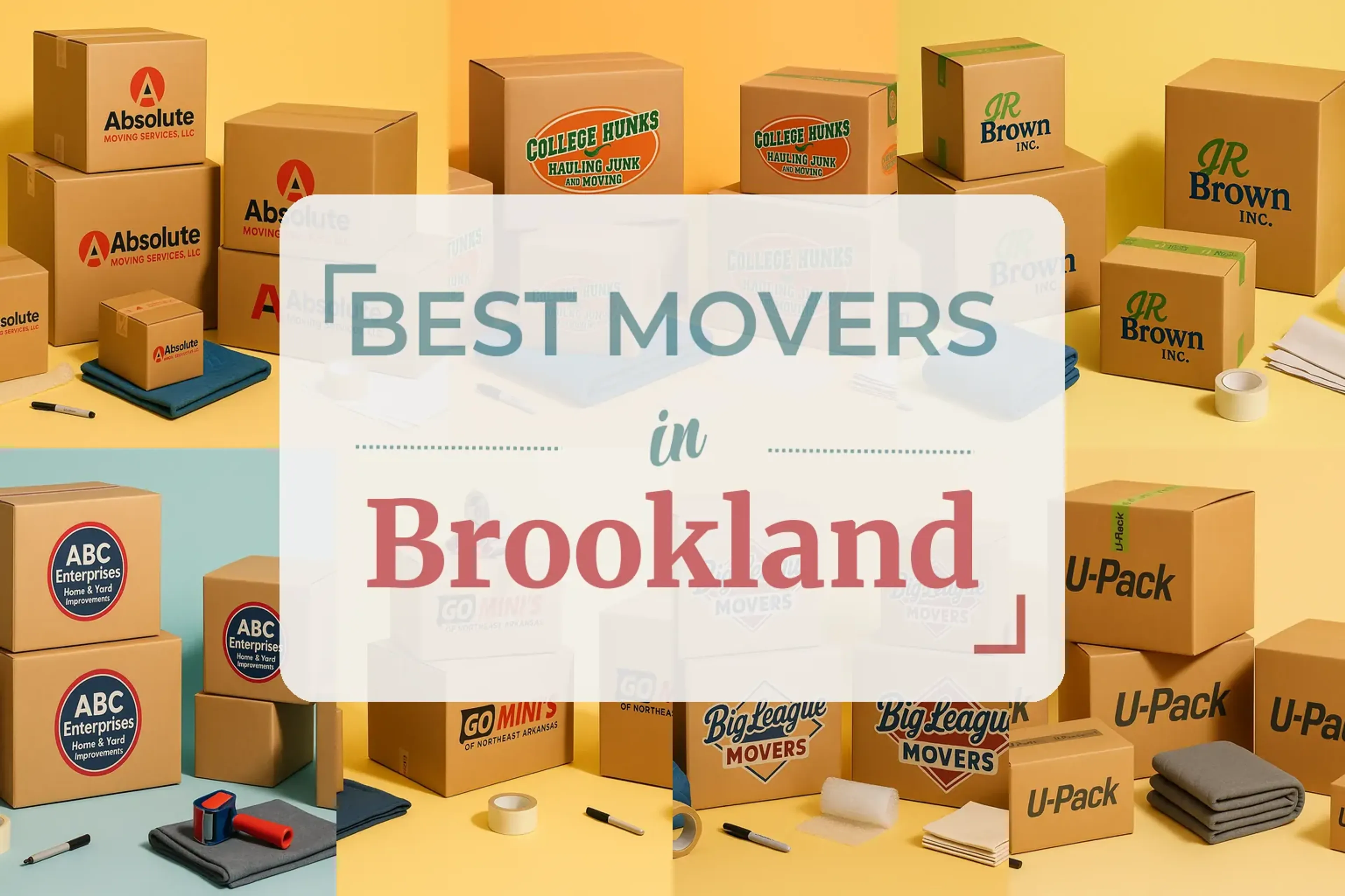 Side-by-side comparison of Brookland moving companies