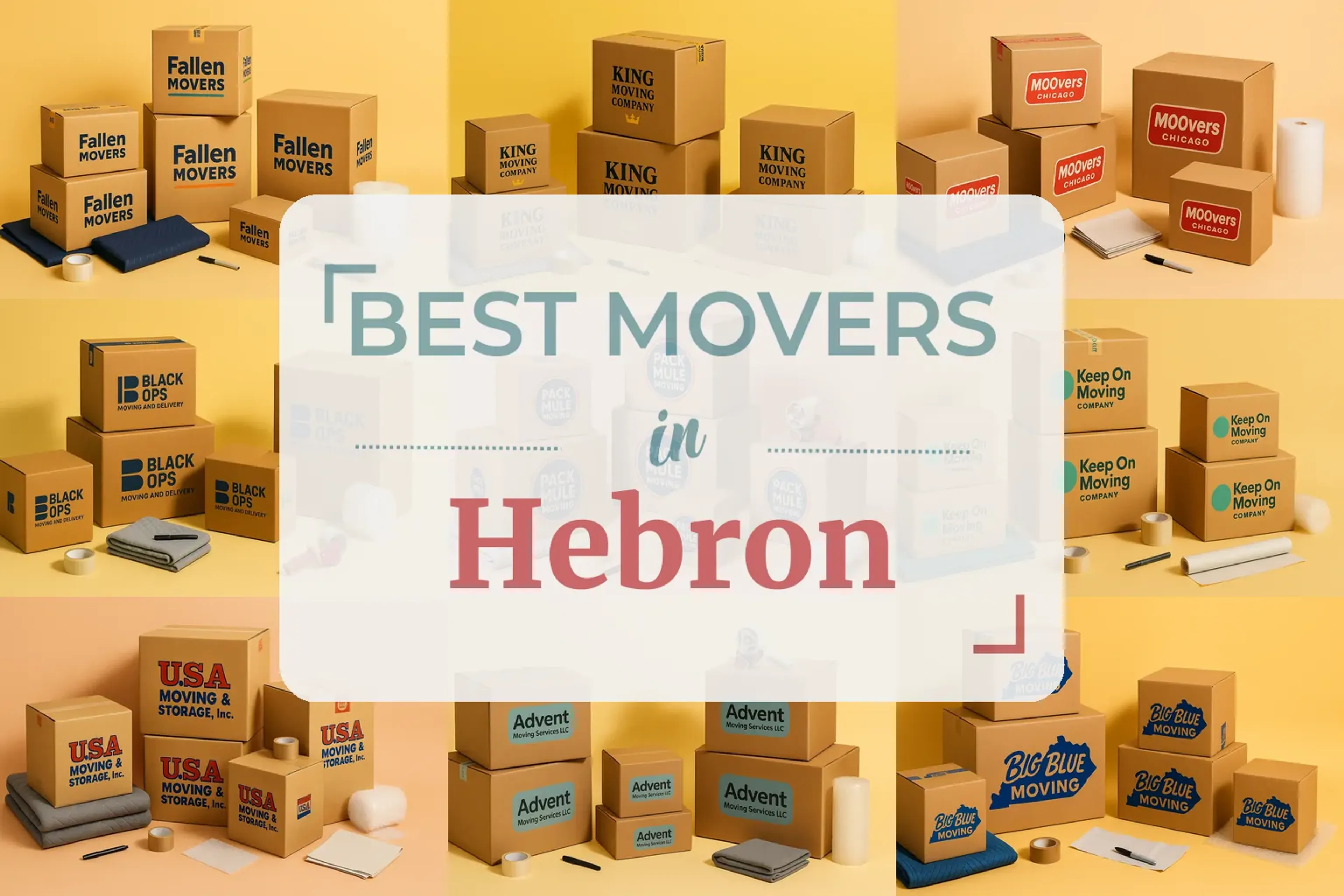 Side-by-side comparison of Hebron moving companies