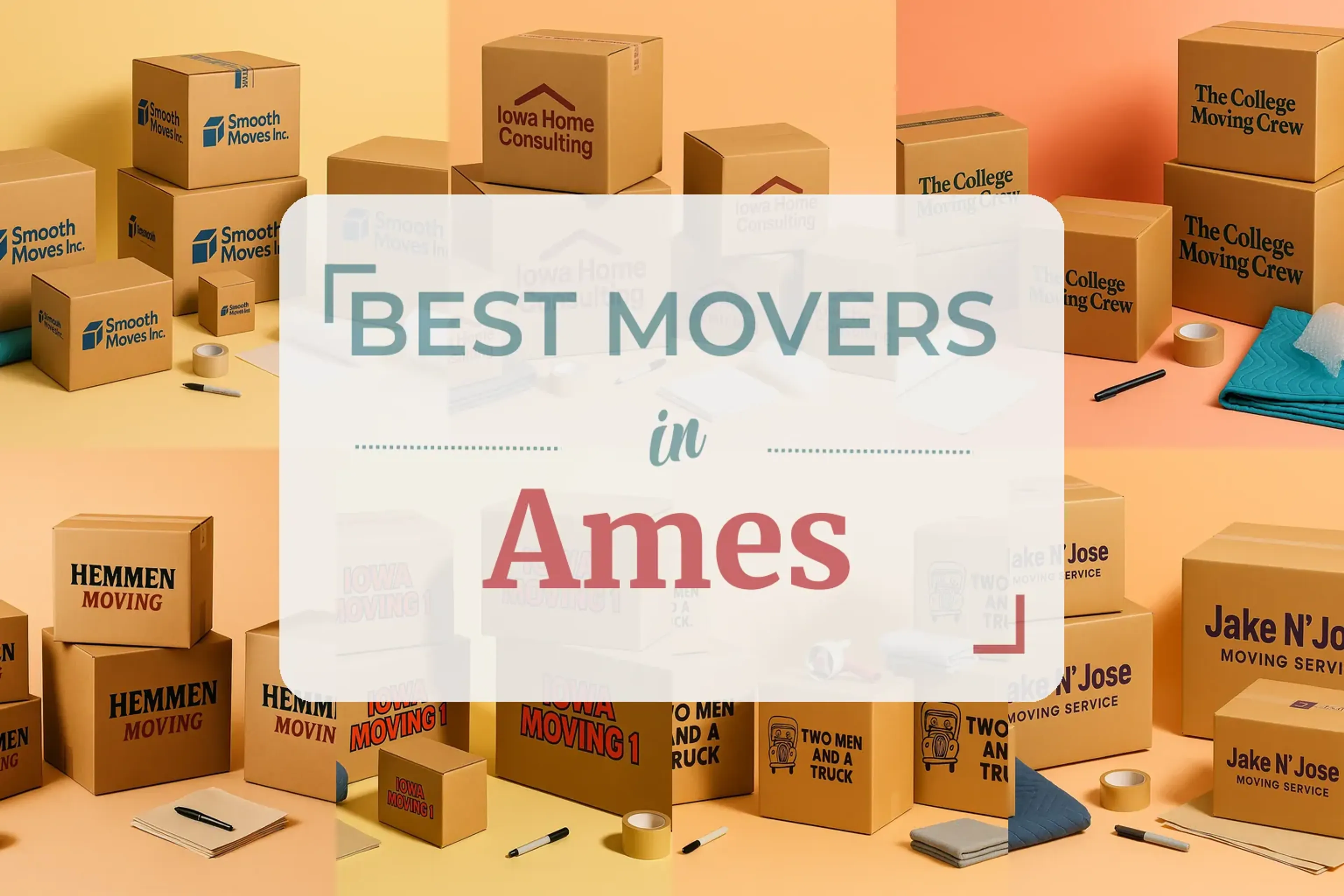 Side-by-side comparison of Ames moving companies